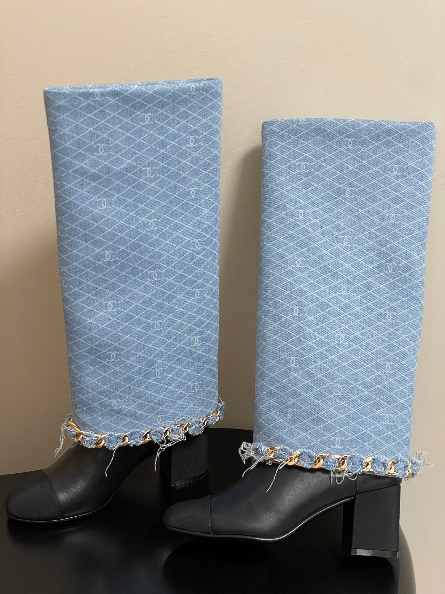Chanel Chain Detail Long Boots – Autumn/Winter 25B Collection