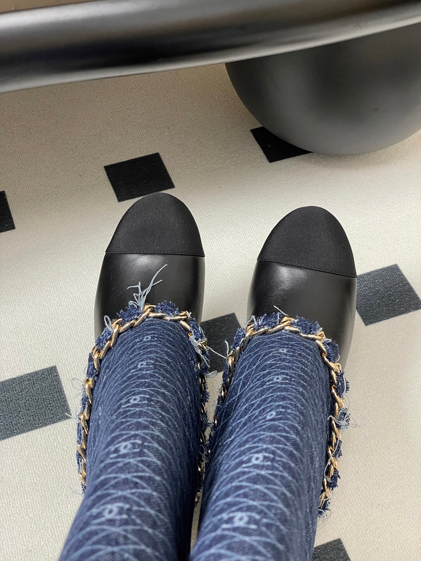 Chanel Chain Detail Long Boots – Autumn/Winter 25B Collection
