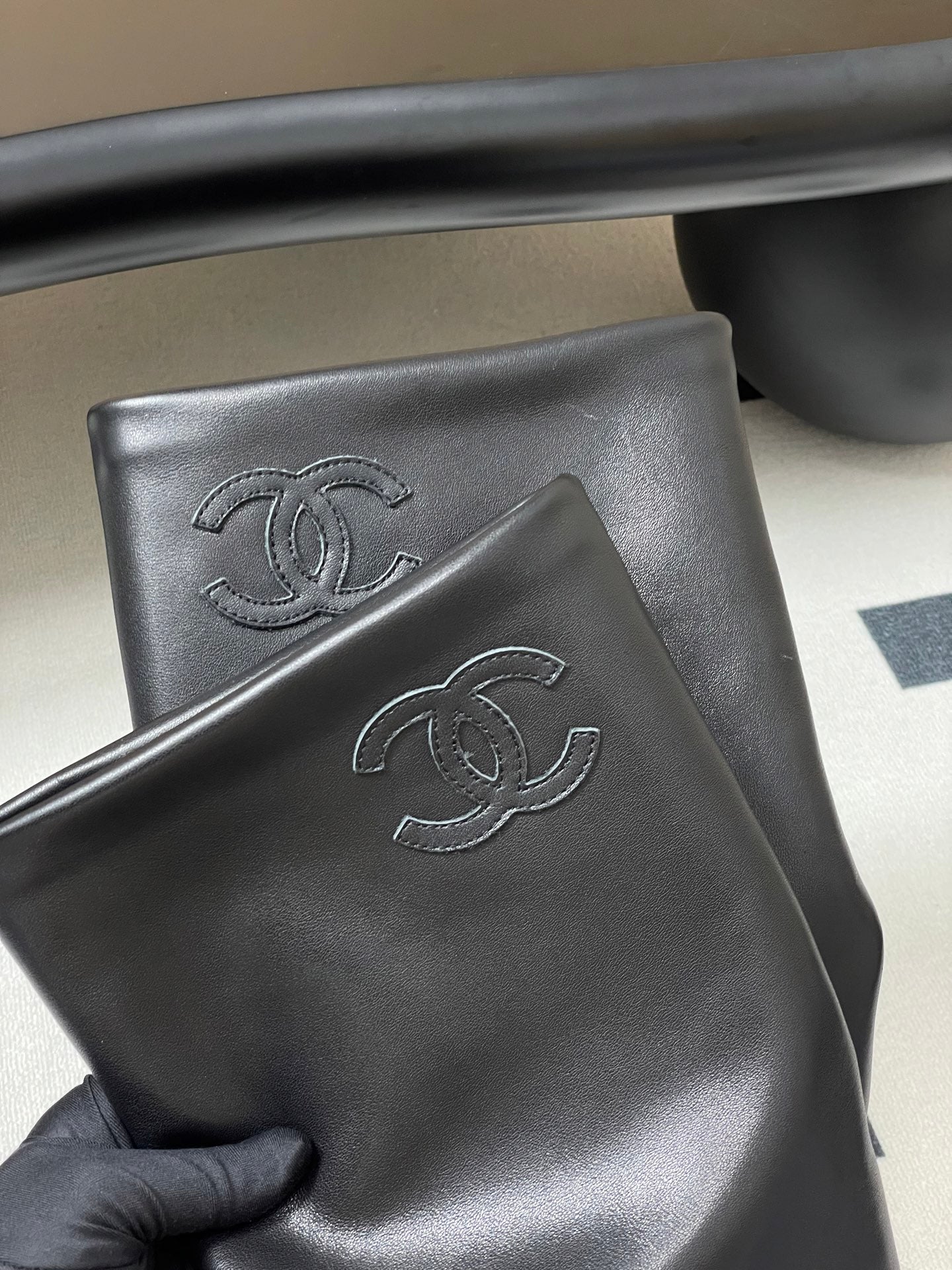 Chanel Chain Detail Knee-High Boots – Autumn/Winter Collection – 25B