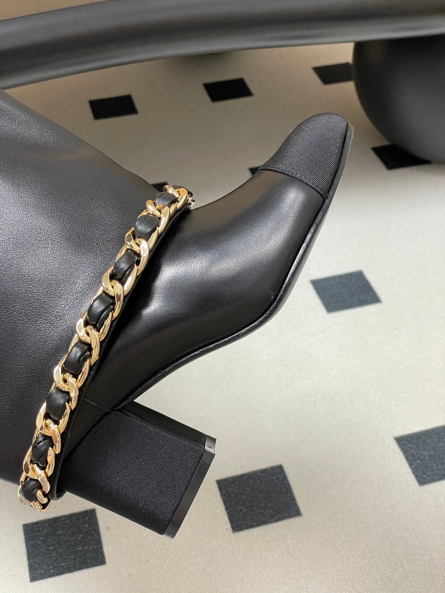 Chanel Chain Detail Knee-High Boots – Autumn/Winter Collection – 25B