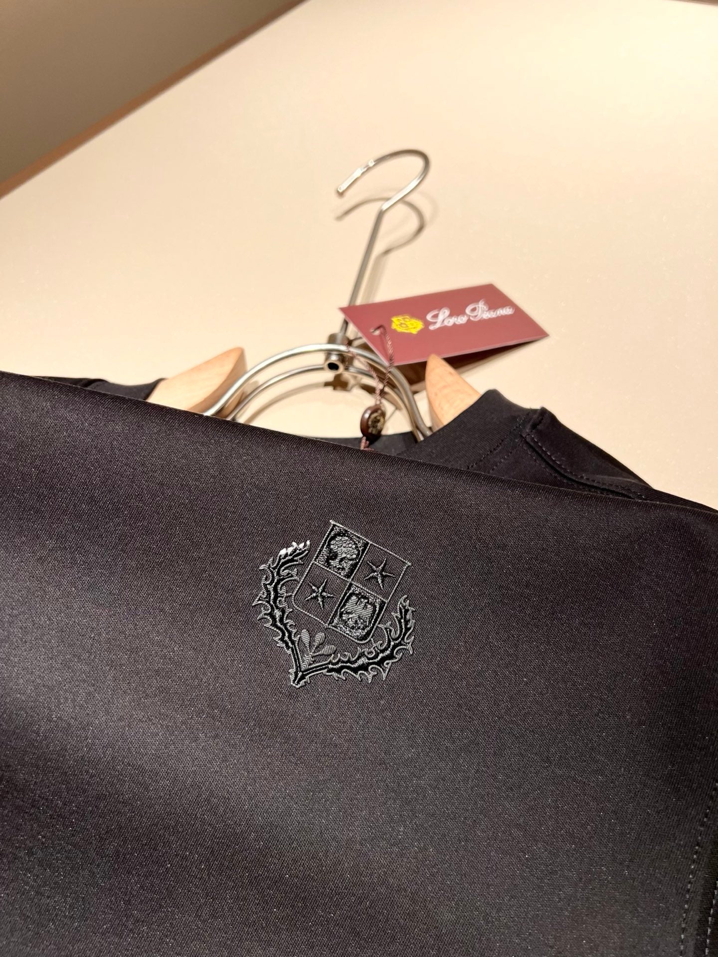 Loro Piana Men's Logo Rubberized Short Sleeve T-Shirt – Spring/Summer 2025