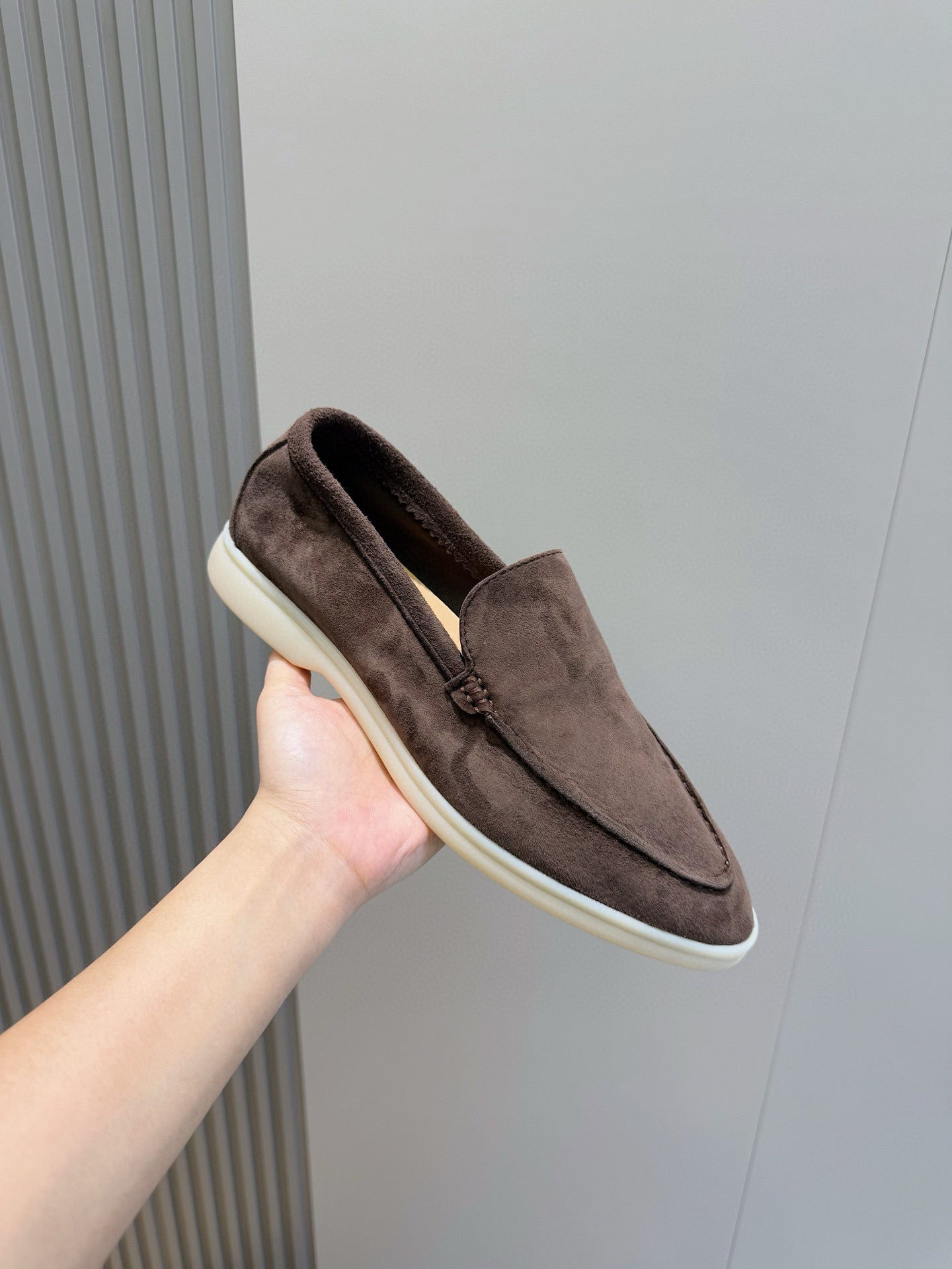 Loro Piana Italian Handmade Suede Loafers