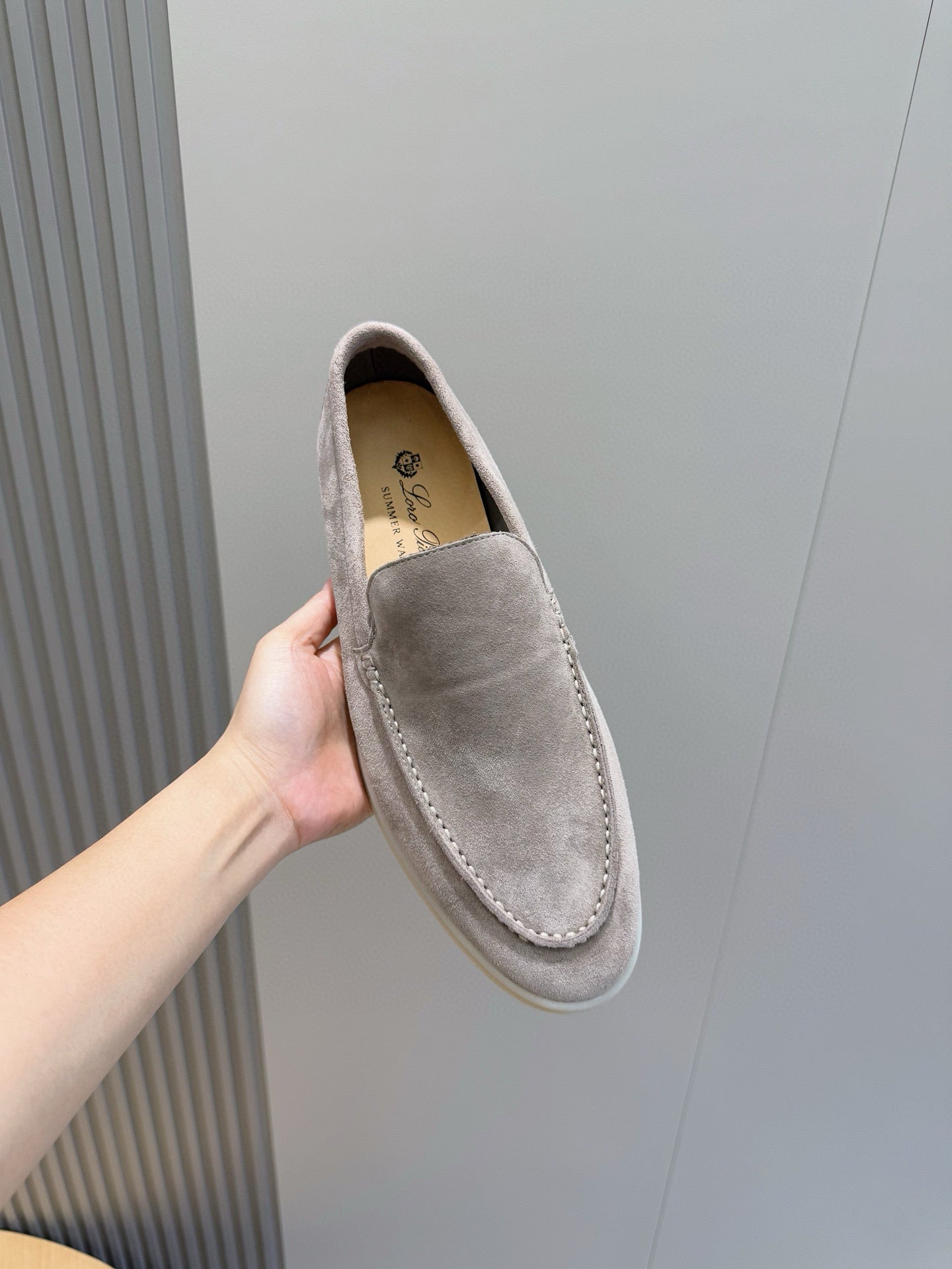 Loro Piana Italian Handmade Suede Loafers