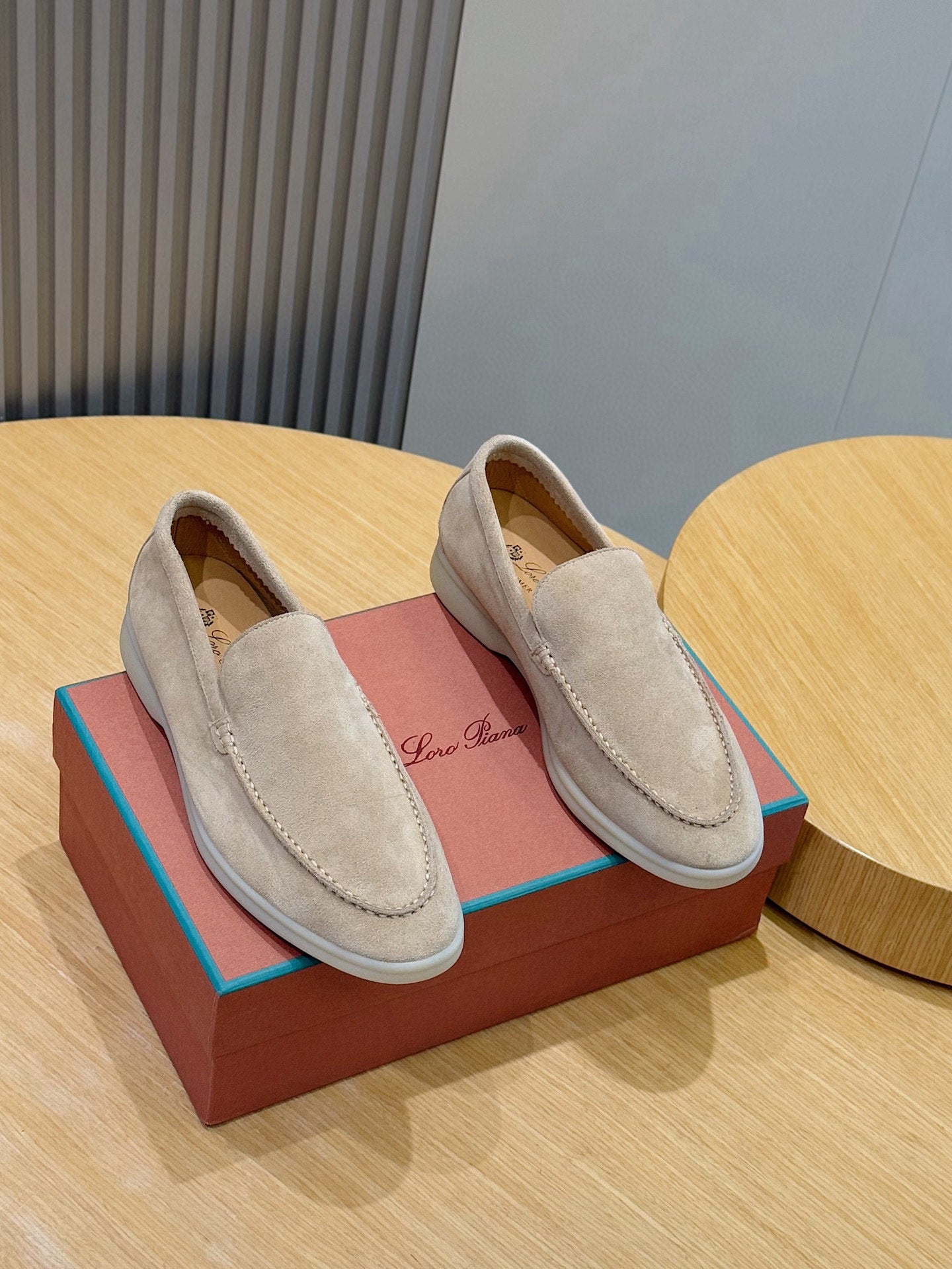 Loro Piana Italian Handmade Suede Loafers