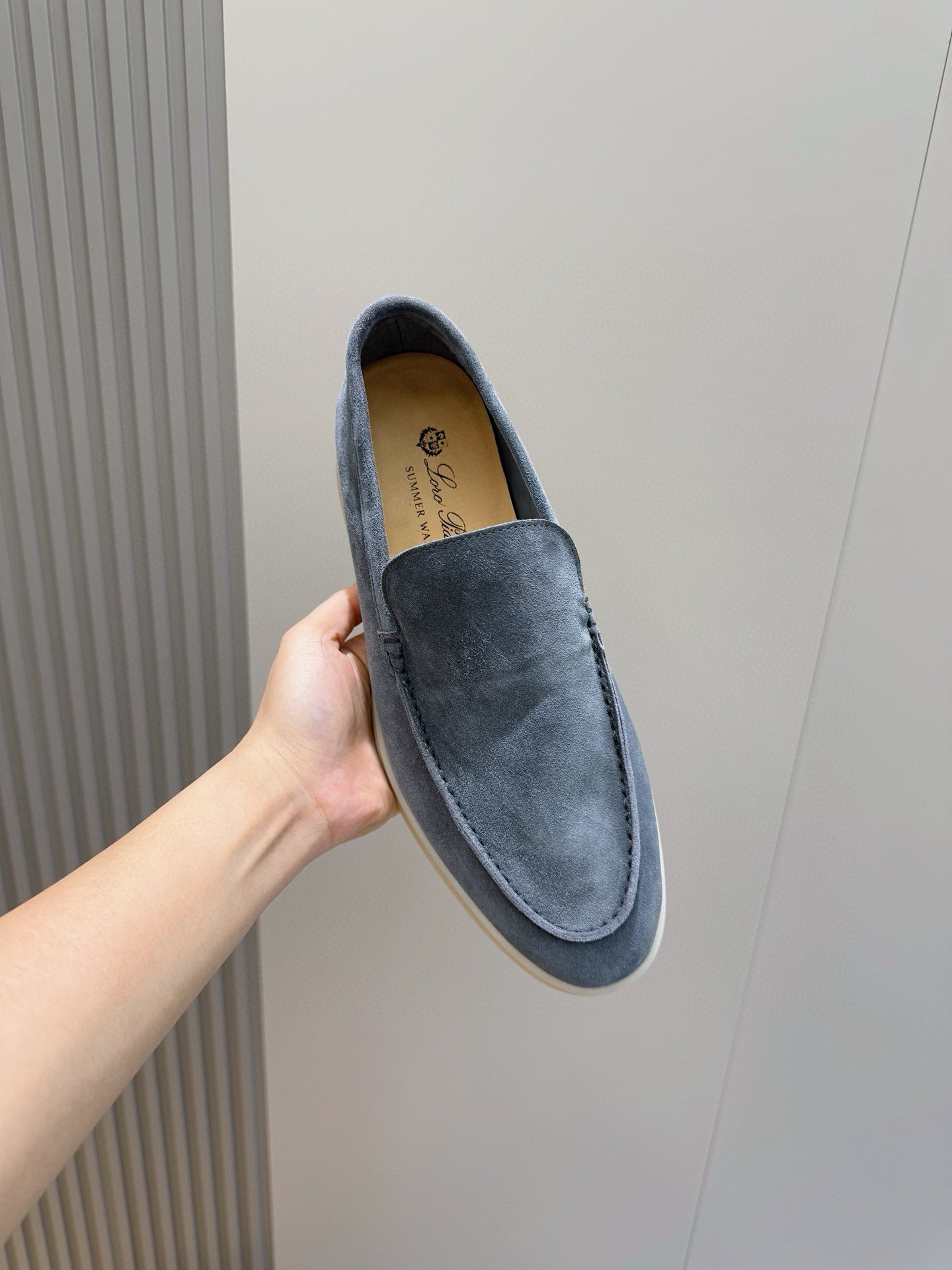 Loro Piana Italian Handmade Suede Loafers