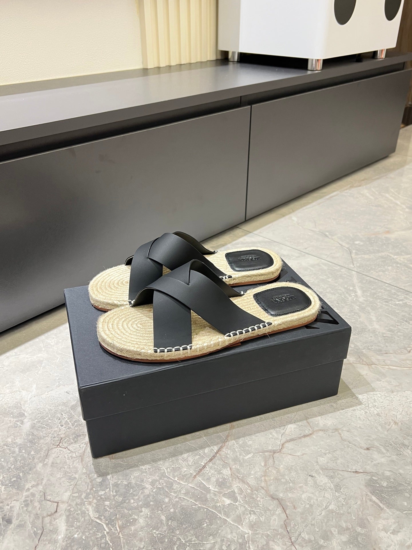 Zegna Classic Leather and Suede Slides