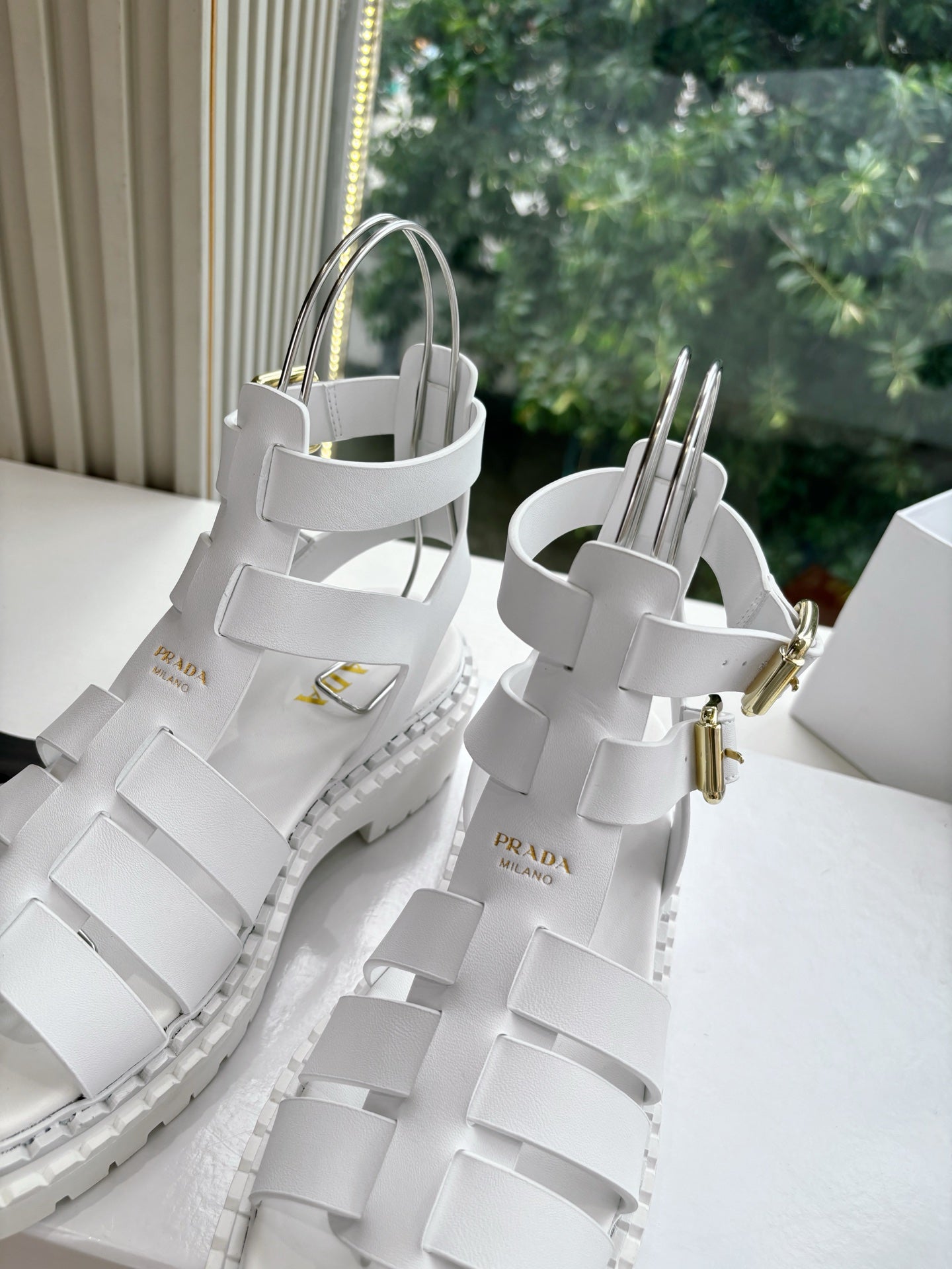 Prada 2025 Spring/Summer Cage Sandals