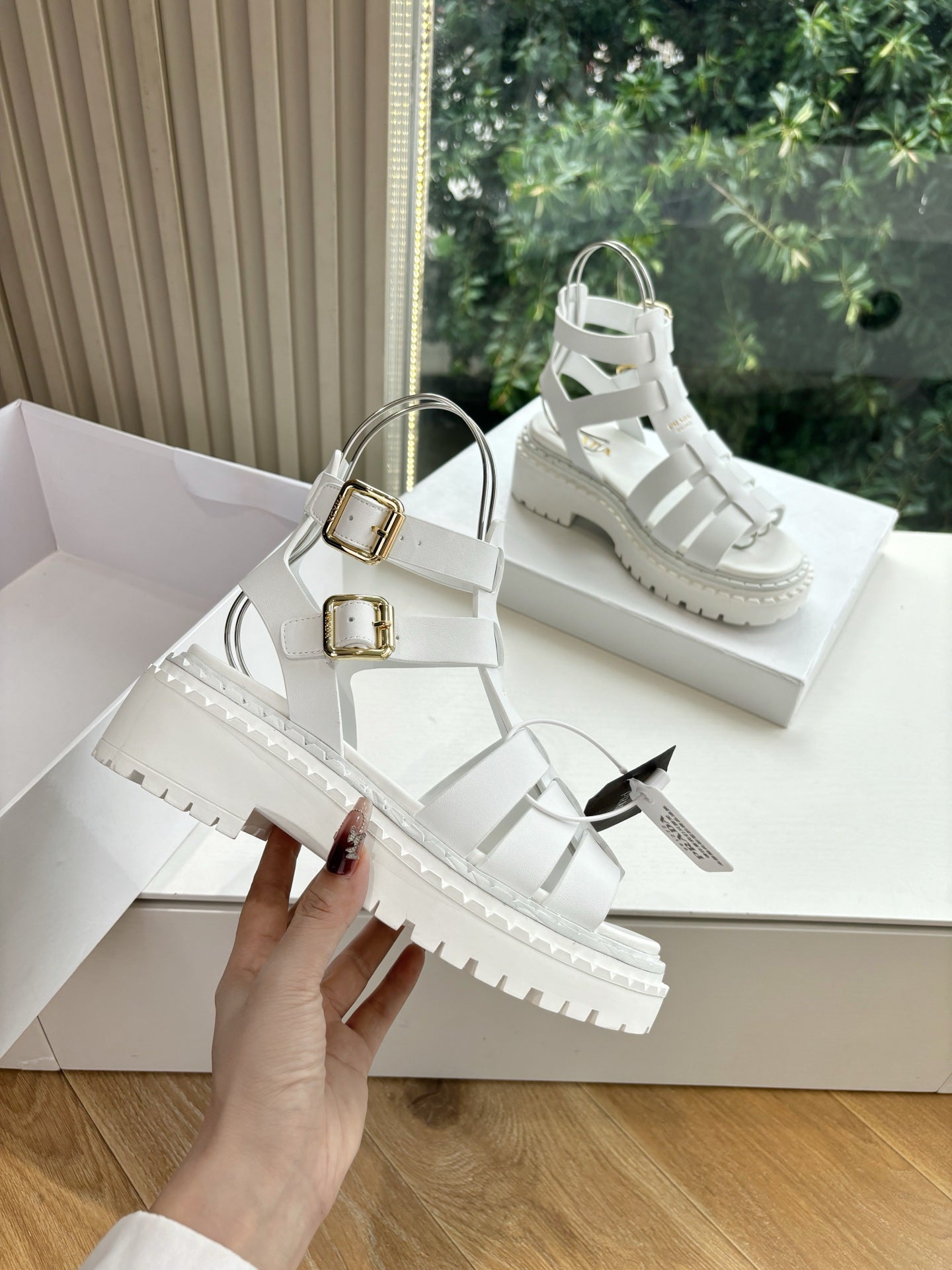 Prada 2025 Spring/Summer Cage Sandals