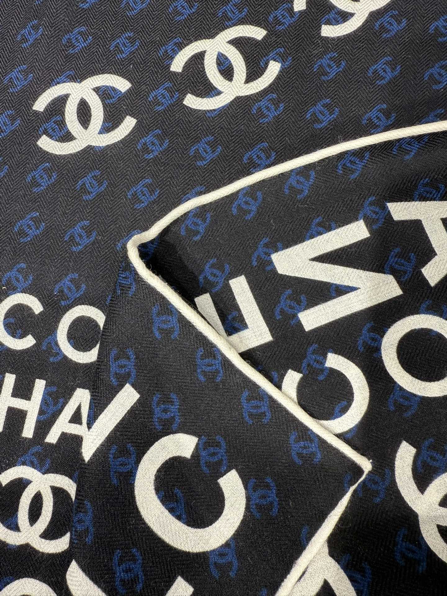 Chanel Silk Cashmere Scarf – 2025 Fall/Winter Collection