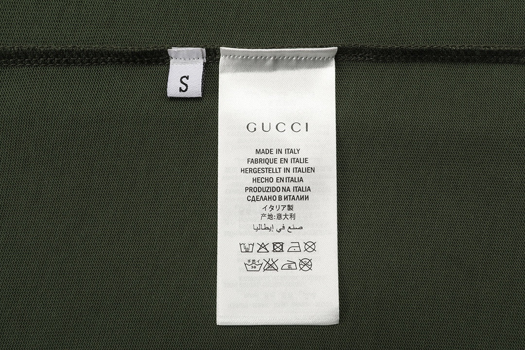 Gucci Digital Print Small Letter Logo T-Shirt – 2025SS