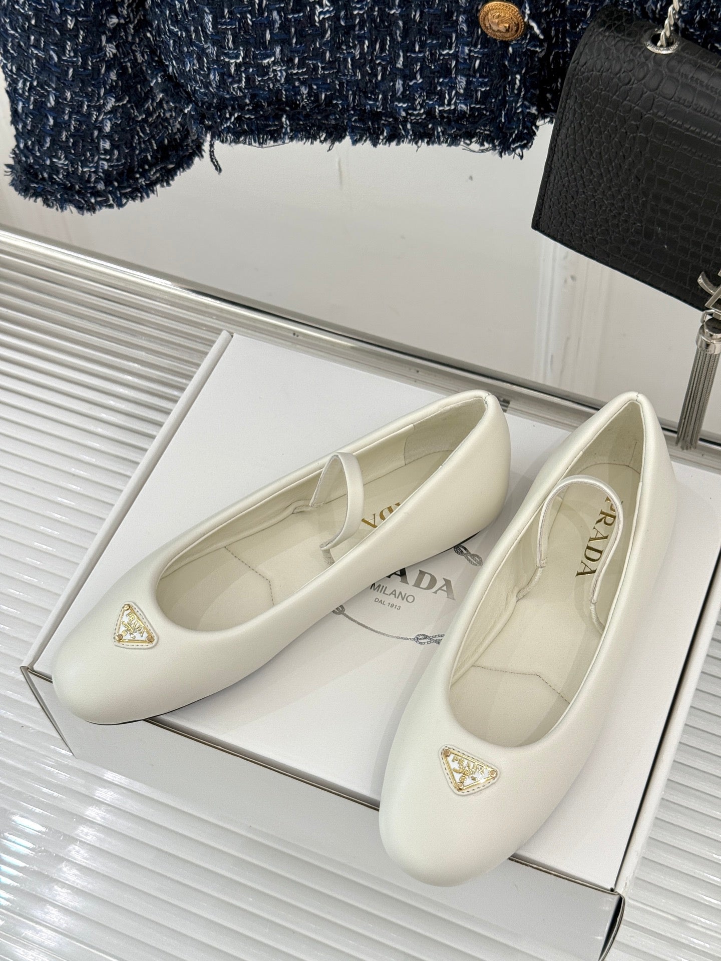 Prada Classic Mary Jane Flats