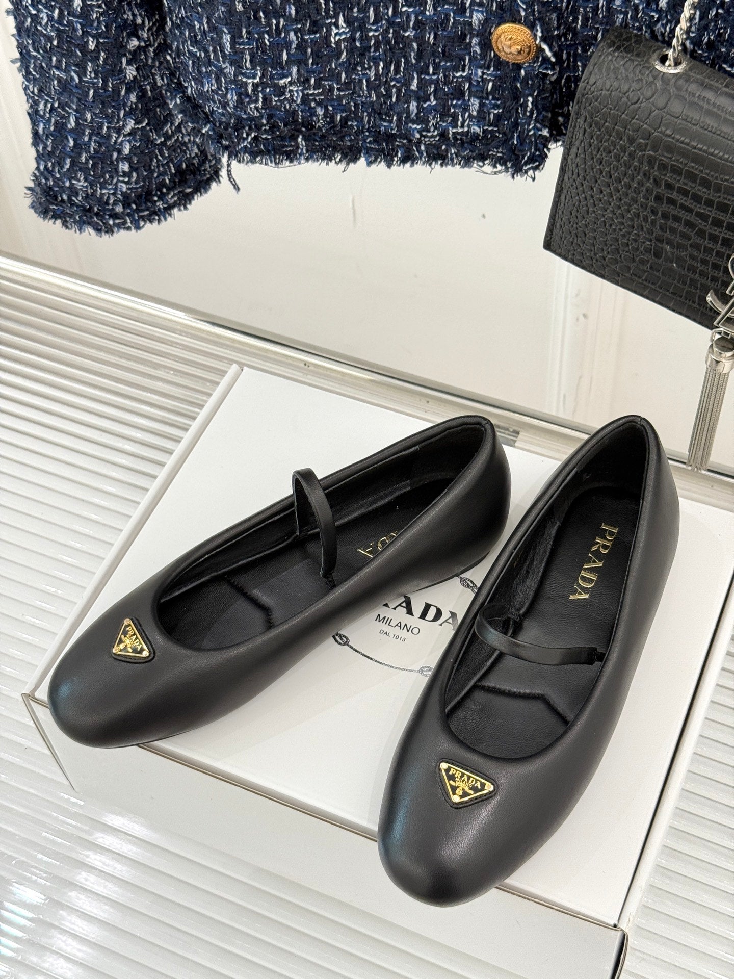 Prada Classic Mary Jane Flats