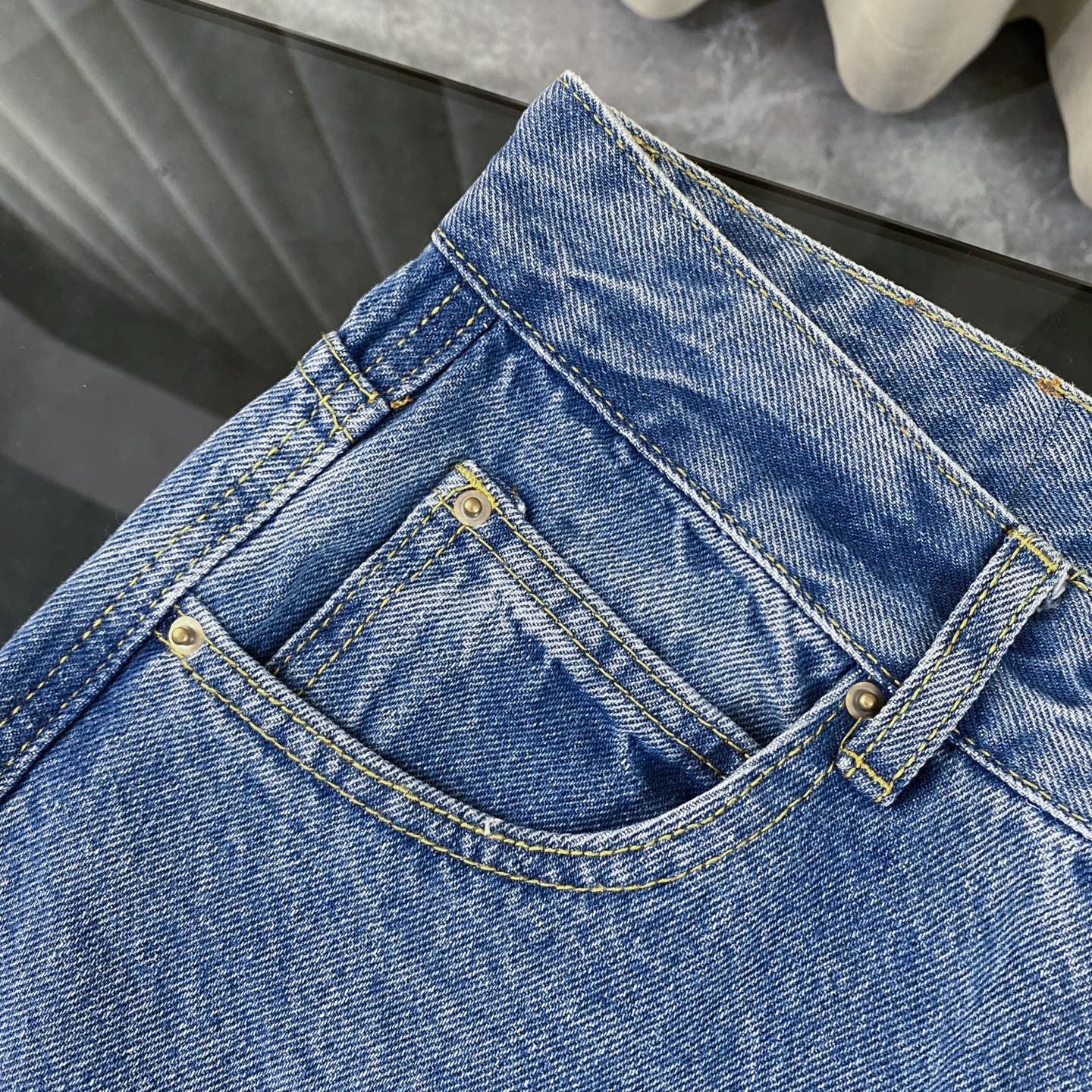 Loewe Anagram Laser-Cut Denim Jeans – 25SS