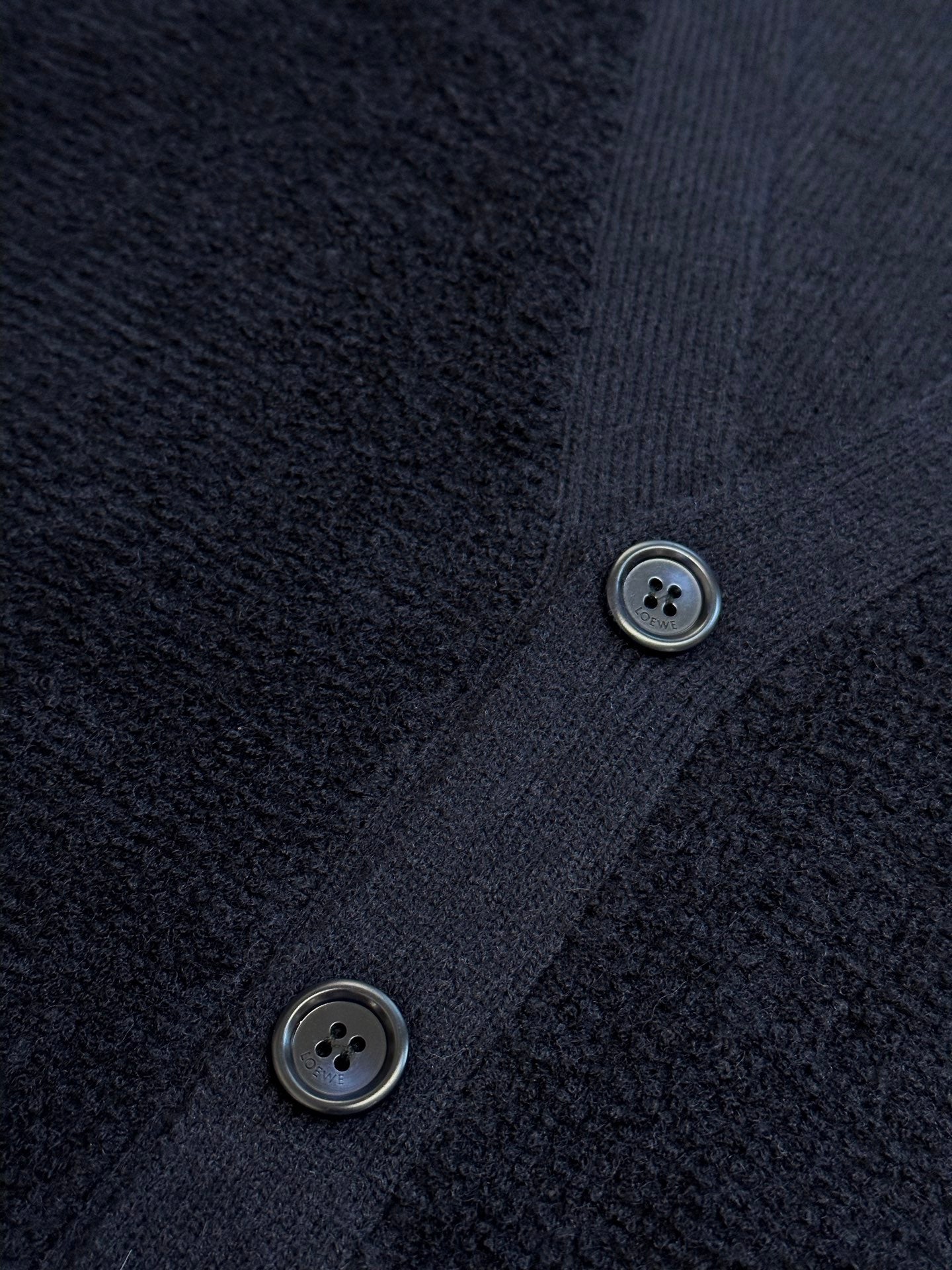 Loewe Anagram Embroidered Wool Cardigan
