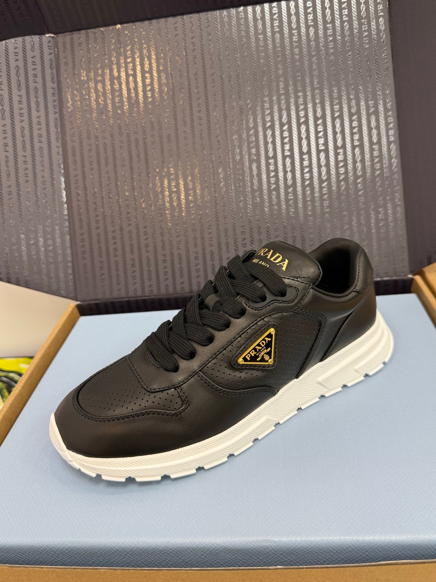 Prada Triangle Logo Sporty Sneakers – 2025 Early Autumn Collection