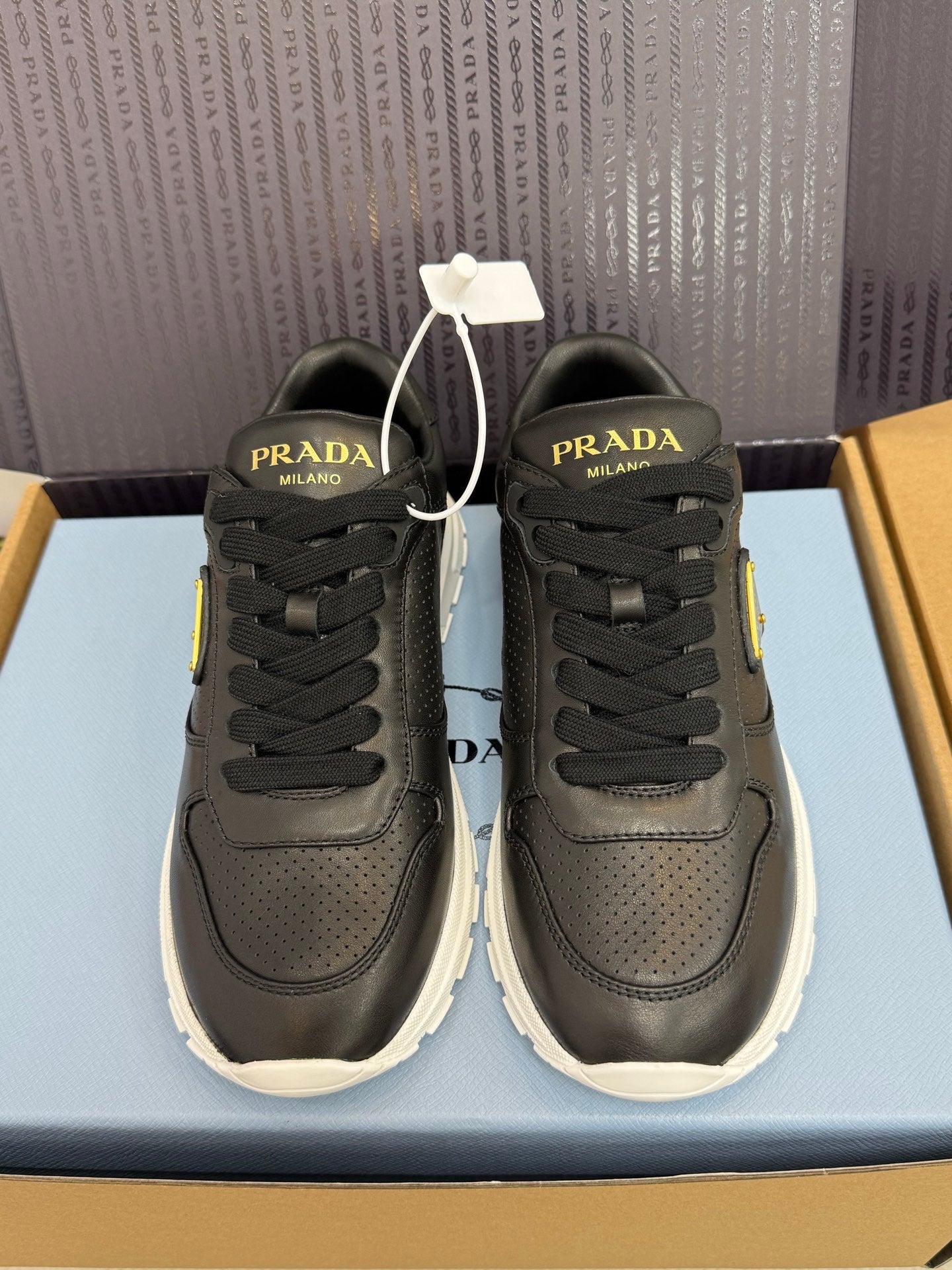 Prada Triangle Logo Sporty Sneakers – 2025 Early Autumn Collection