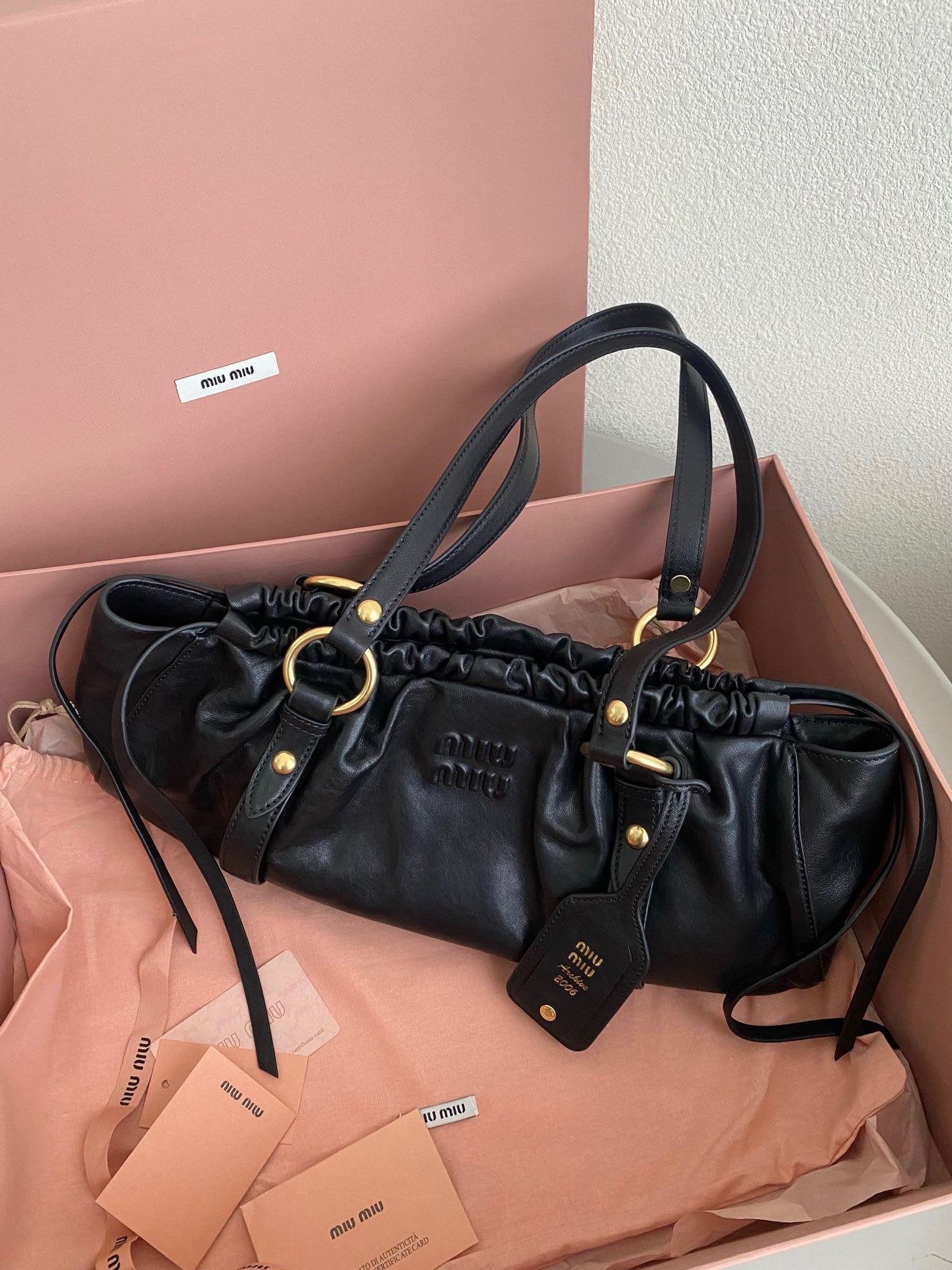 Miu Miu Nappa Dumpling Bag