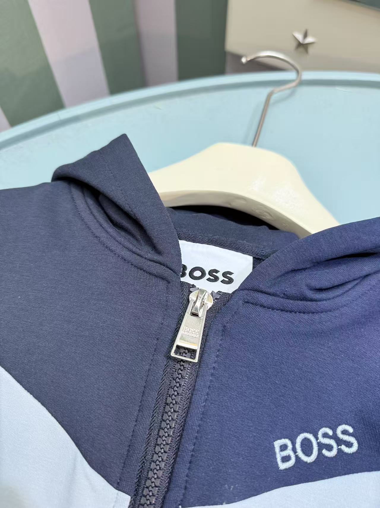 Boss Kids Sweatshirt and Pants Tracksuit Set – 2025SS