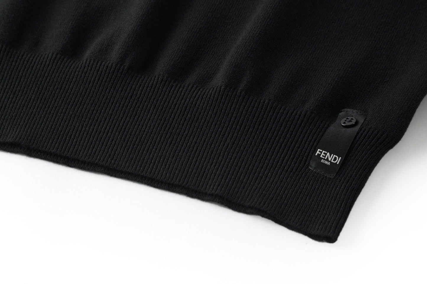 Fendi Double F Hot Stamp Crewneck Sweater