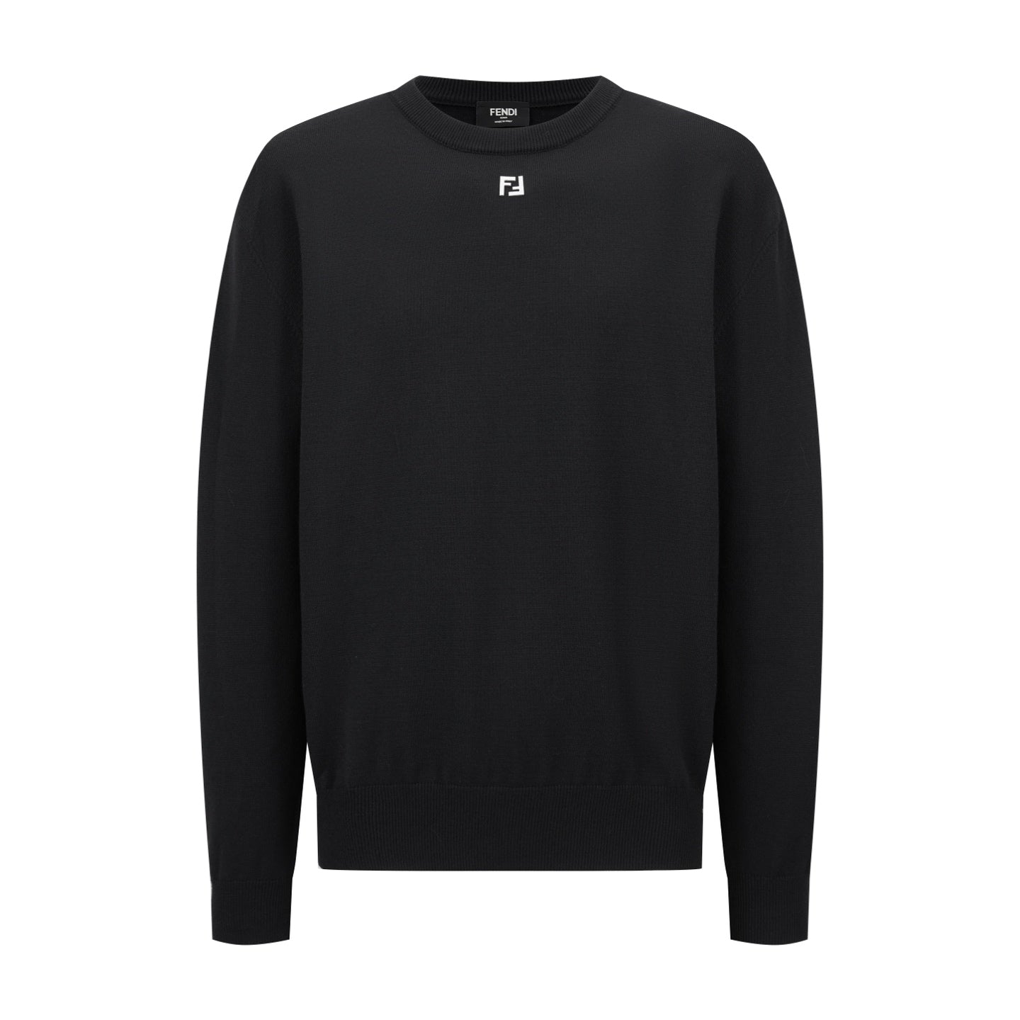 Fendi Double F Hot Stamp Crewneck Sweater