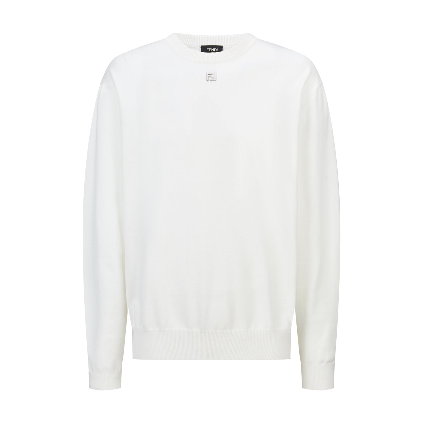 Fendi Double F Hot Stamp Crewneck Sweater