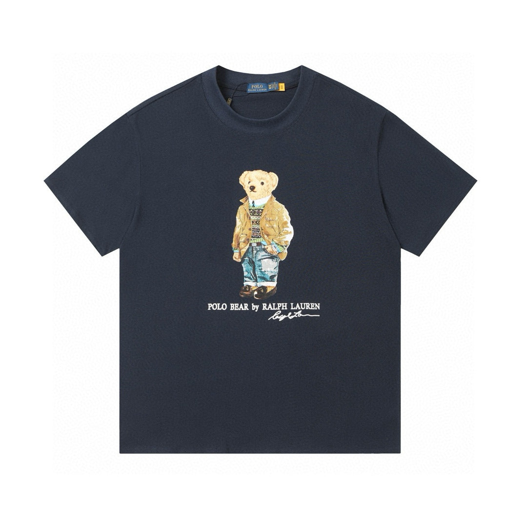 Ralph Lauren Classic Jacket Bear Print Crewneck T-Shirt