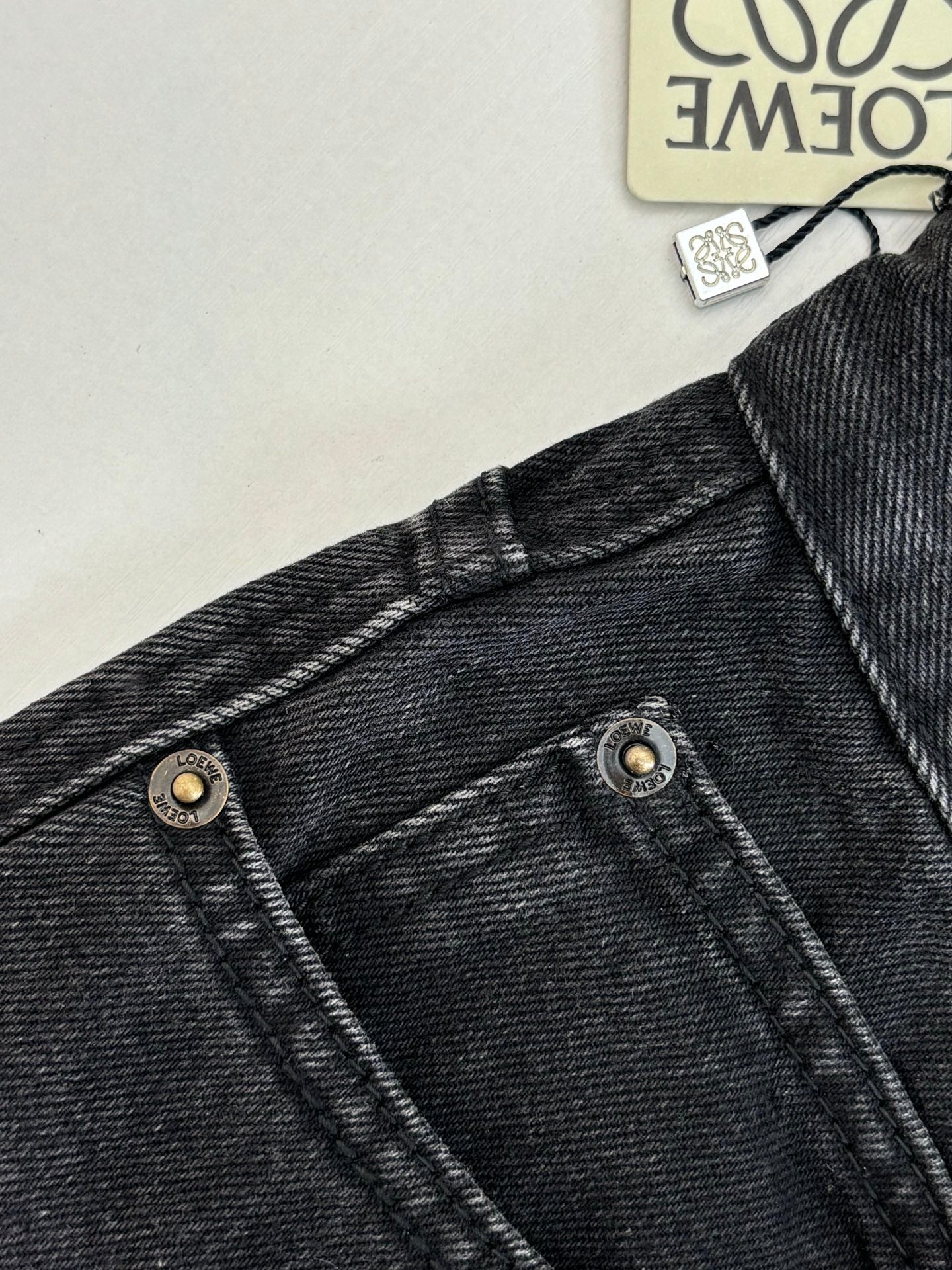 Loewe Anagram Denim Embroidered Trousers – 24FW