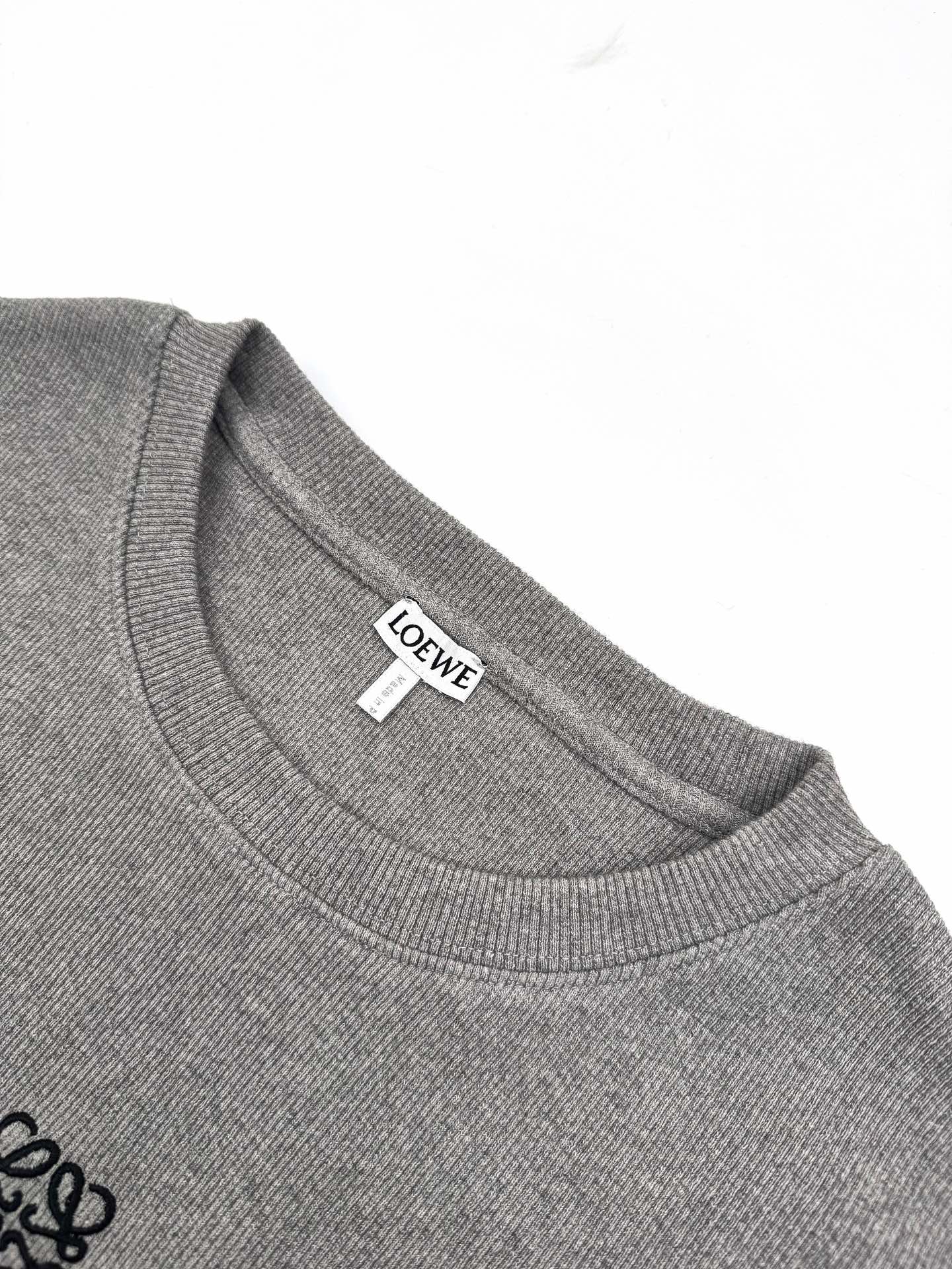 Loewe Anagram Embroidered Long Sleeve Sweatshirt