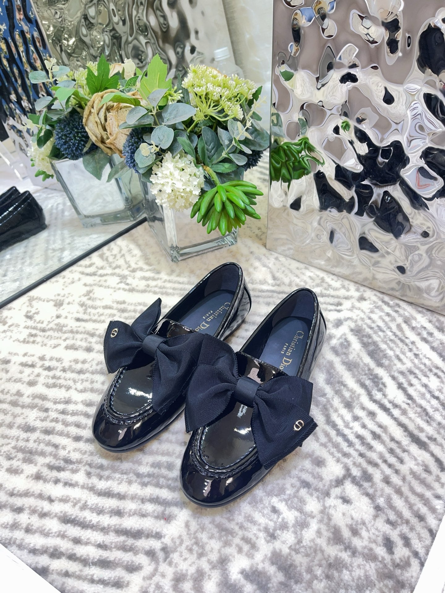 Dior Diorissimo Patent Leather Loafers – 2025 Fall Collection