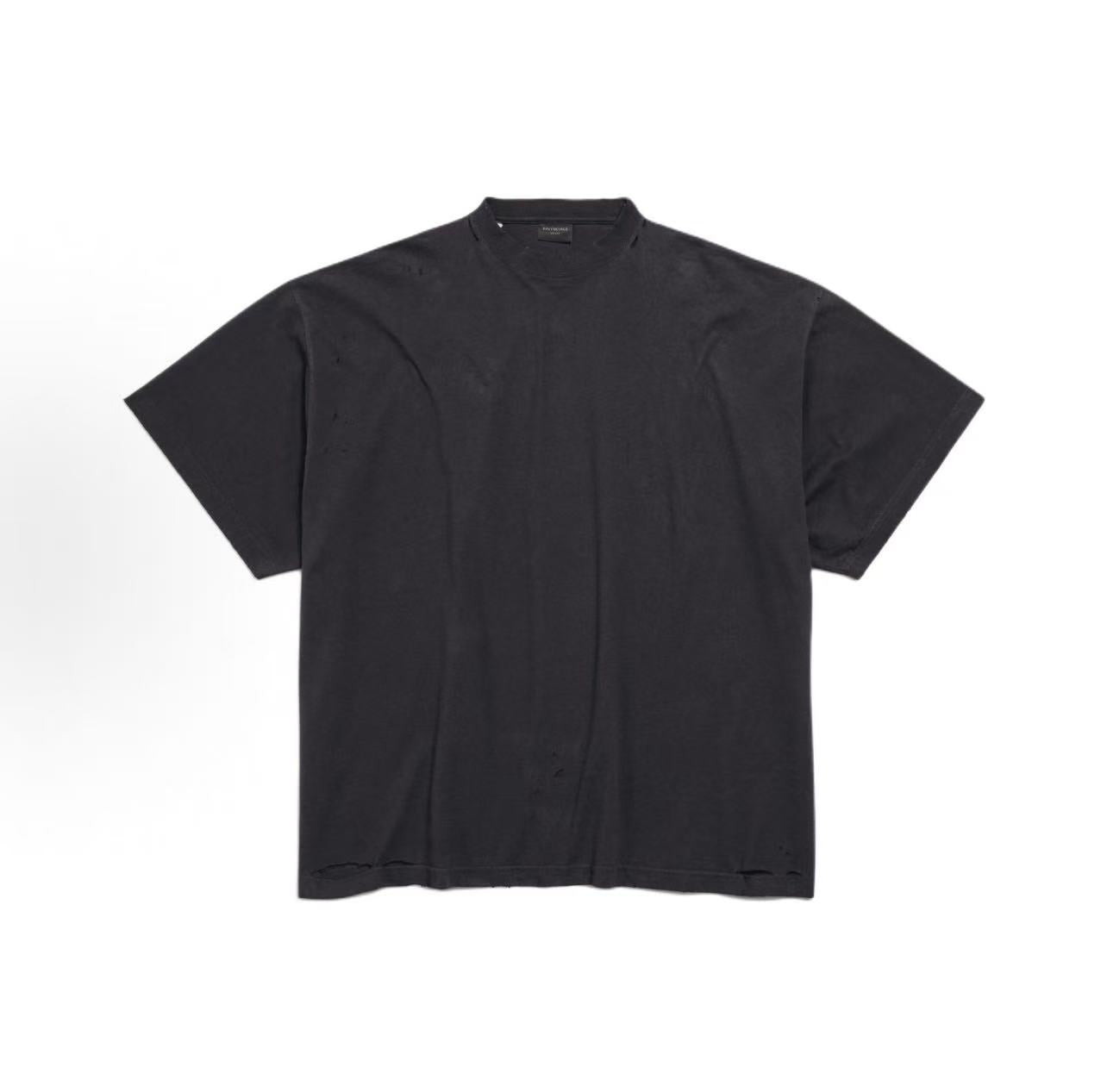Balenciaga Paris Art Print Distressed T-Shirt – 25SS