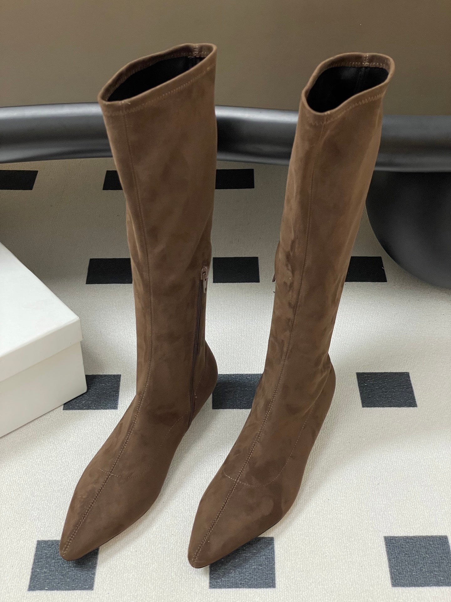 The Row Elastic Kitten Heel Boots – 2025 Fall Collection