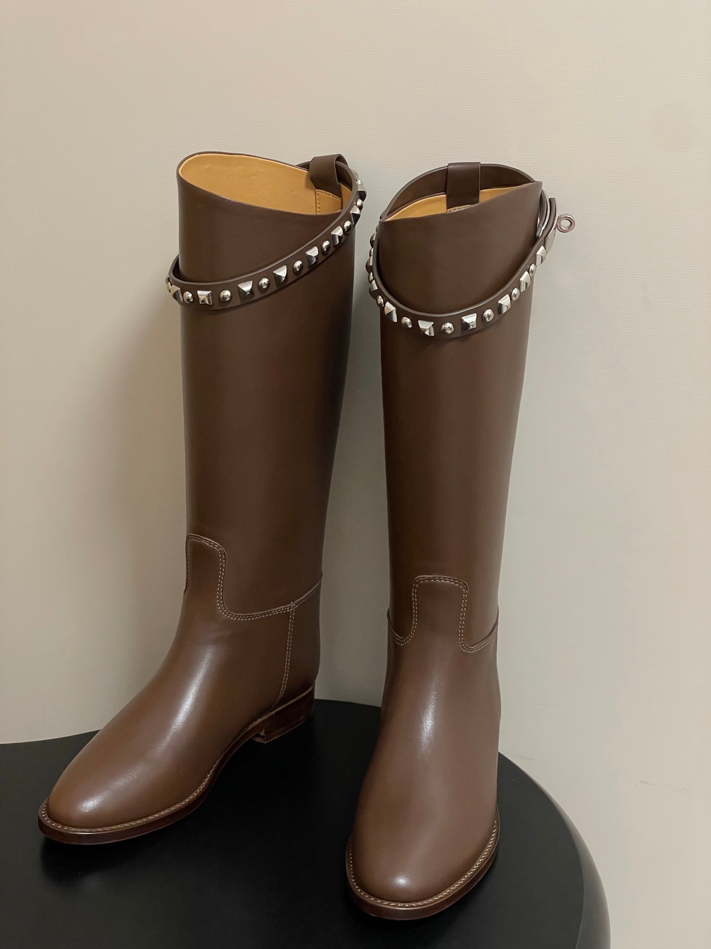 Hermès Jumping Series Kelly Buckle Knee-High Boots