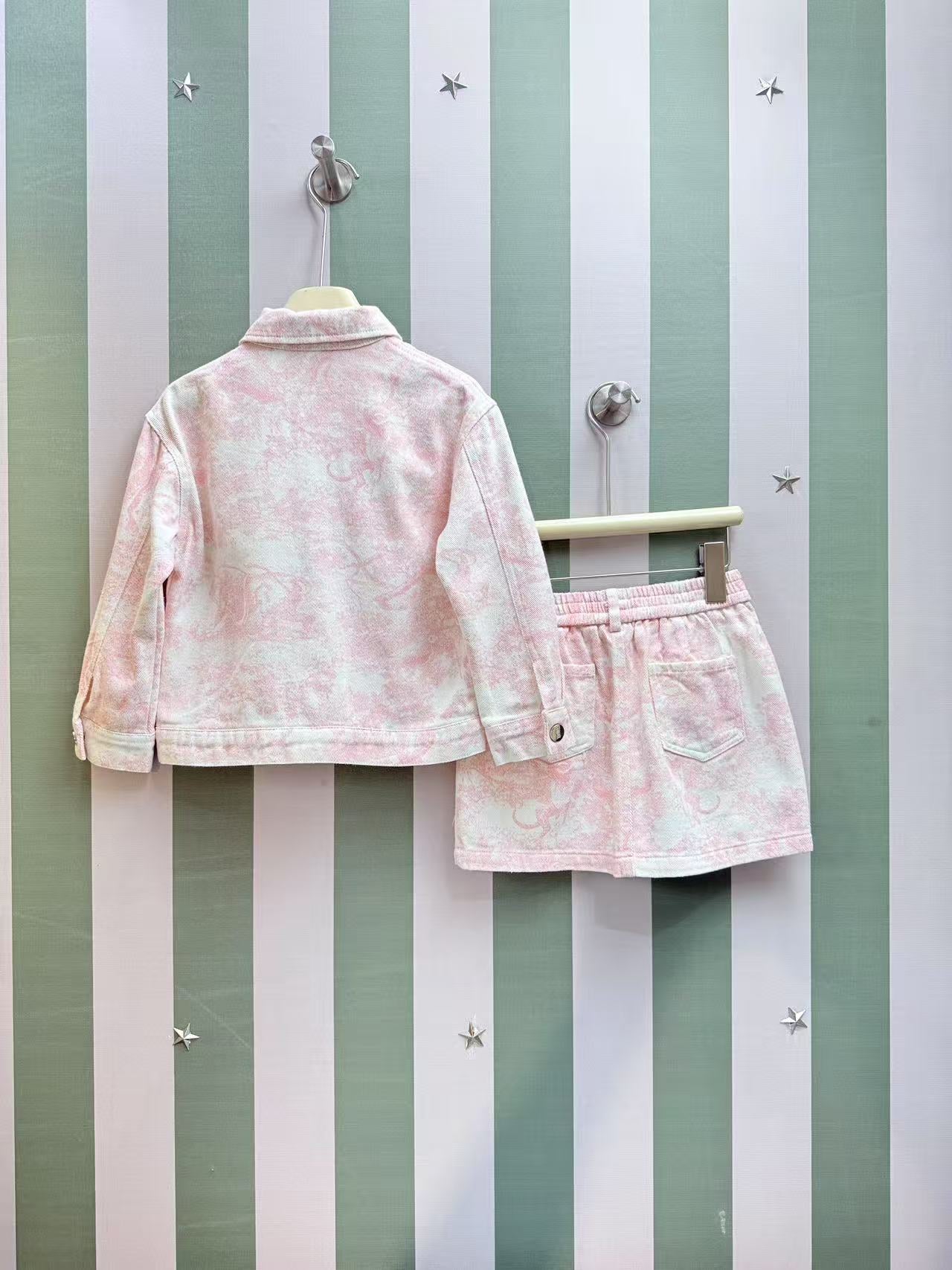 Dior Kids Printed Jacket and Skirt Set – 2025SS – Kids Collection