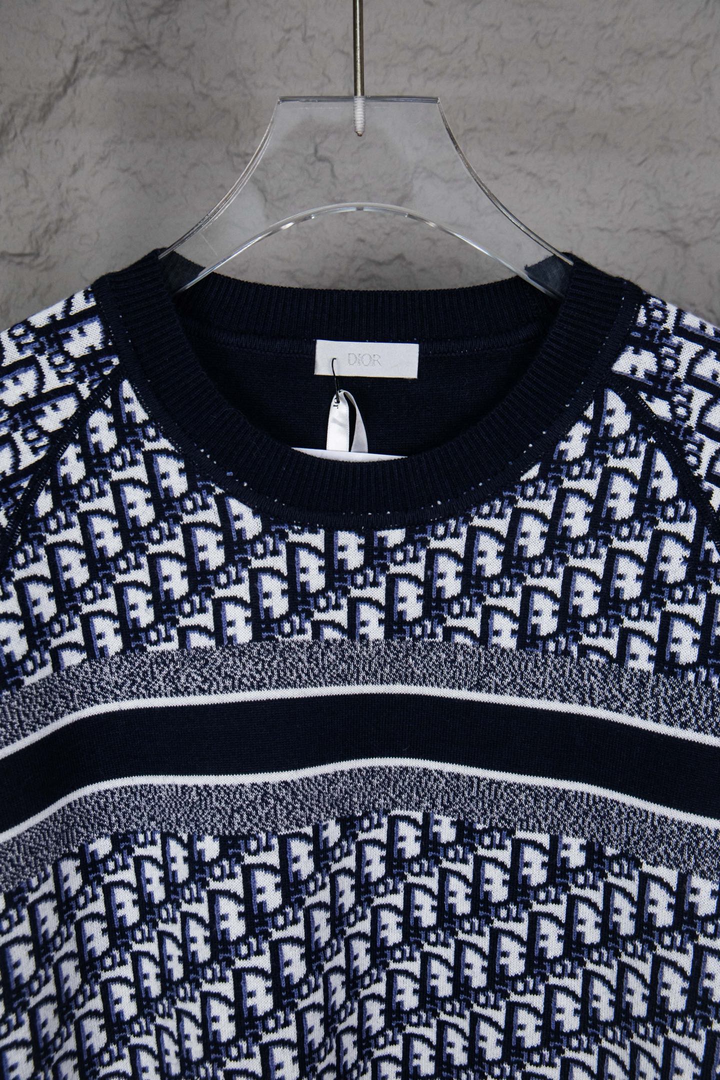 Dior Monogram Double-Sided Jacquard Crewneck Sweater – 24SS