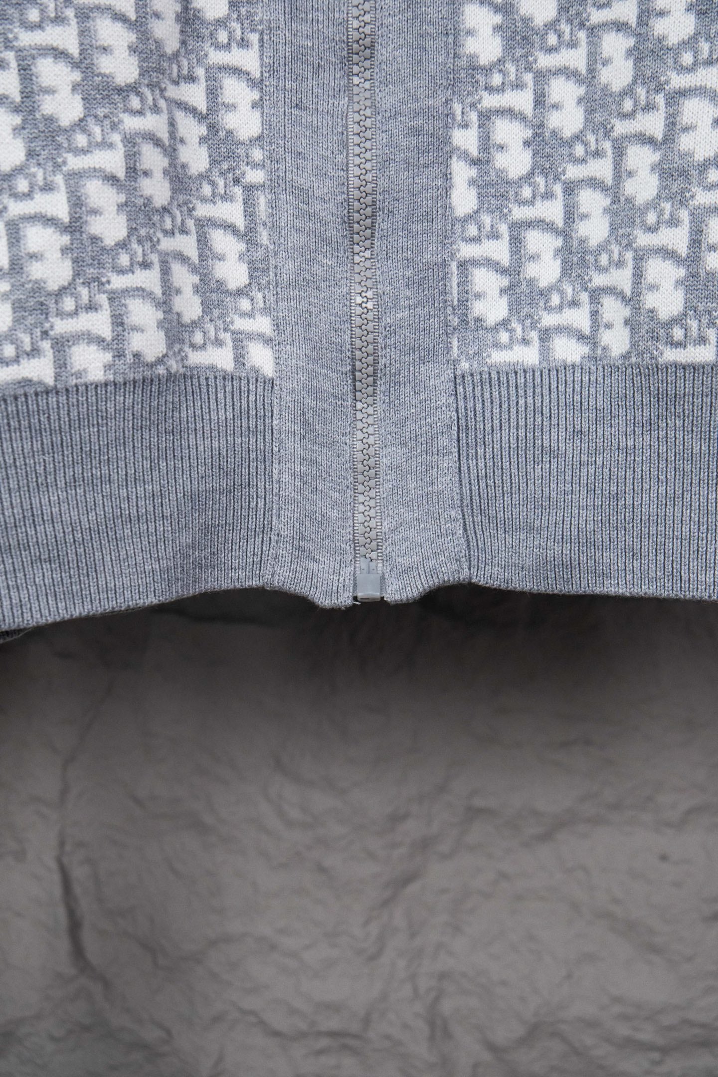 Dior Monogram Jacquard Zip Cardigan – 24SS