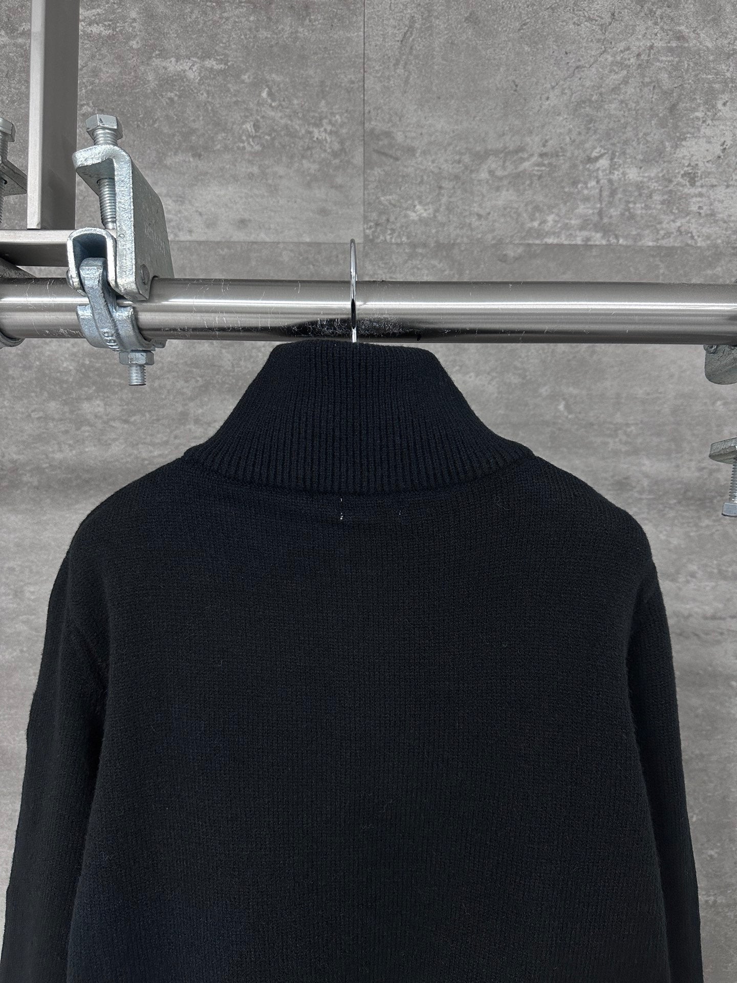 Celine Small Embroidery Half-Zip High-Neck Sweater – 24FW