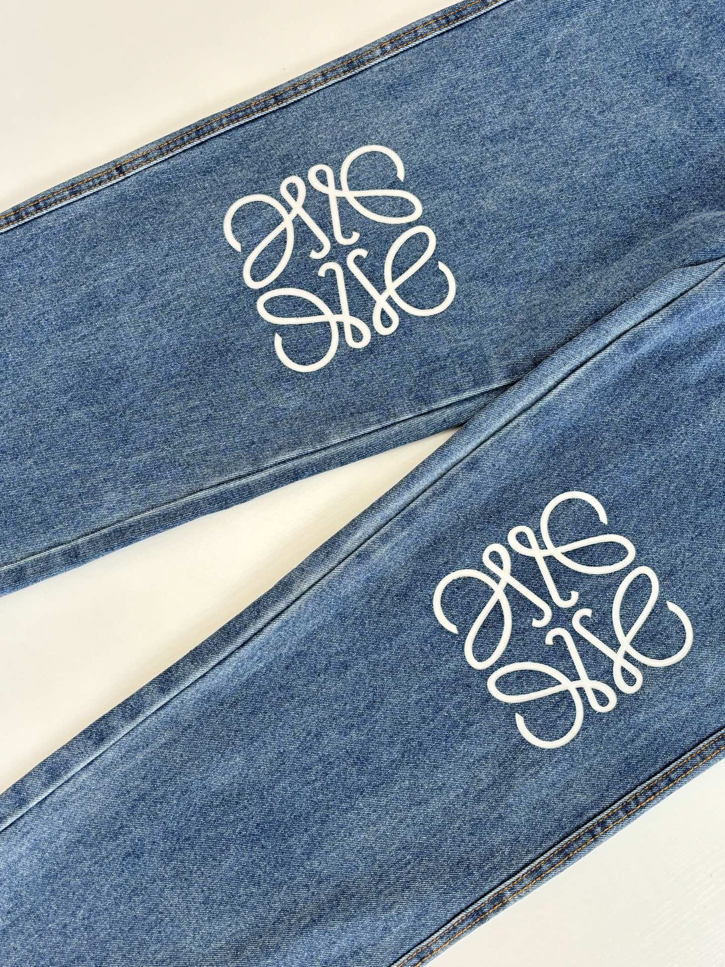 Loewe Anagram Laser-Cut Denim Jeans – 24FW
