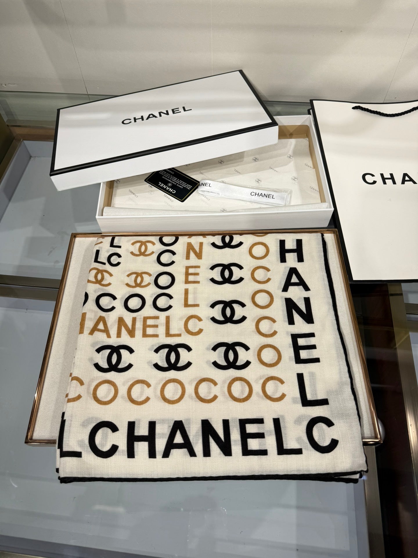 Chanel Silk Cashmere Scarf – 2025 Fall/Winter Collection