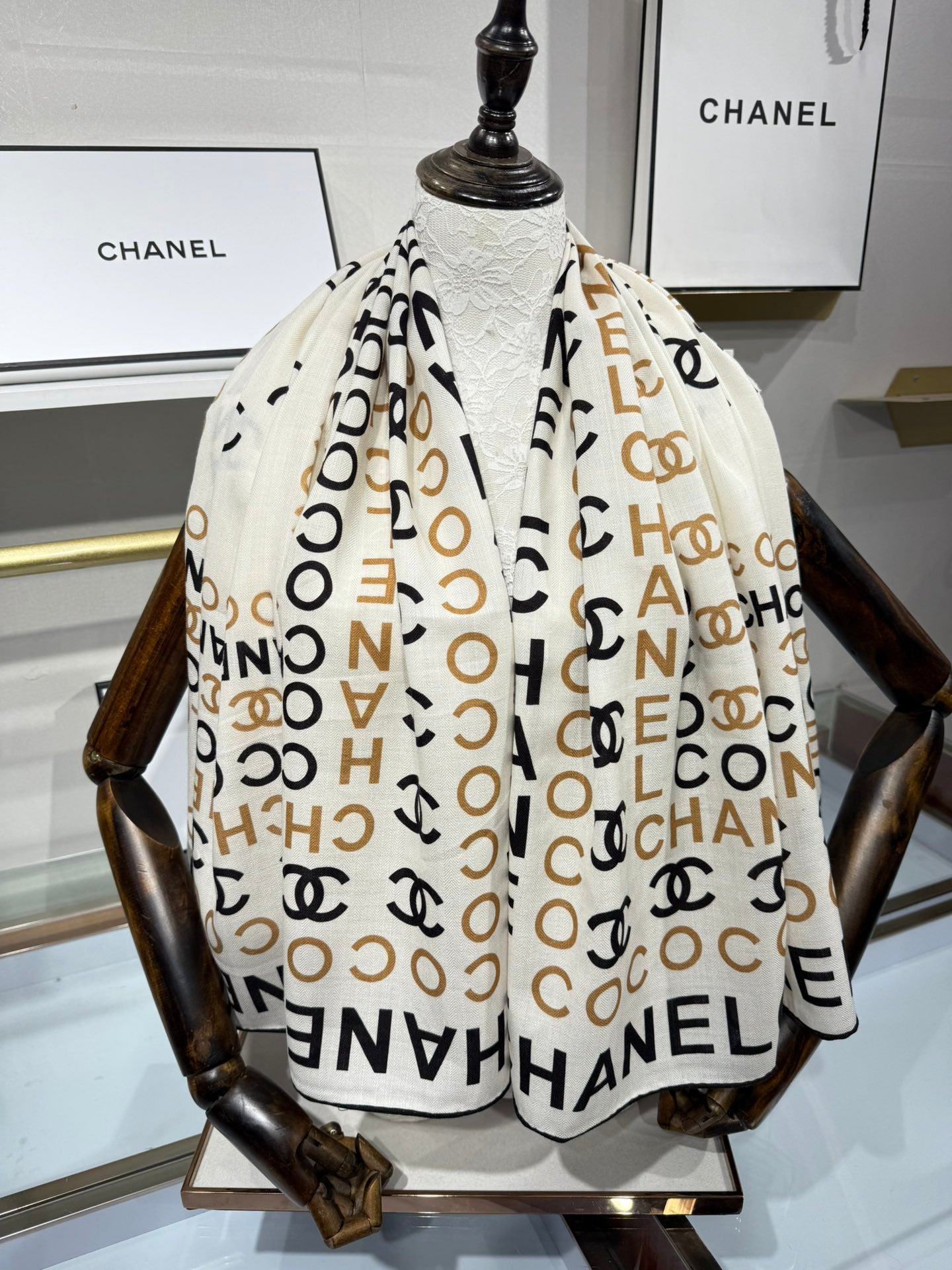 Chanel Silk Cashmere Scarf – 2025 Fall/Winter Collection