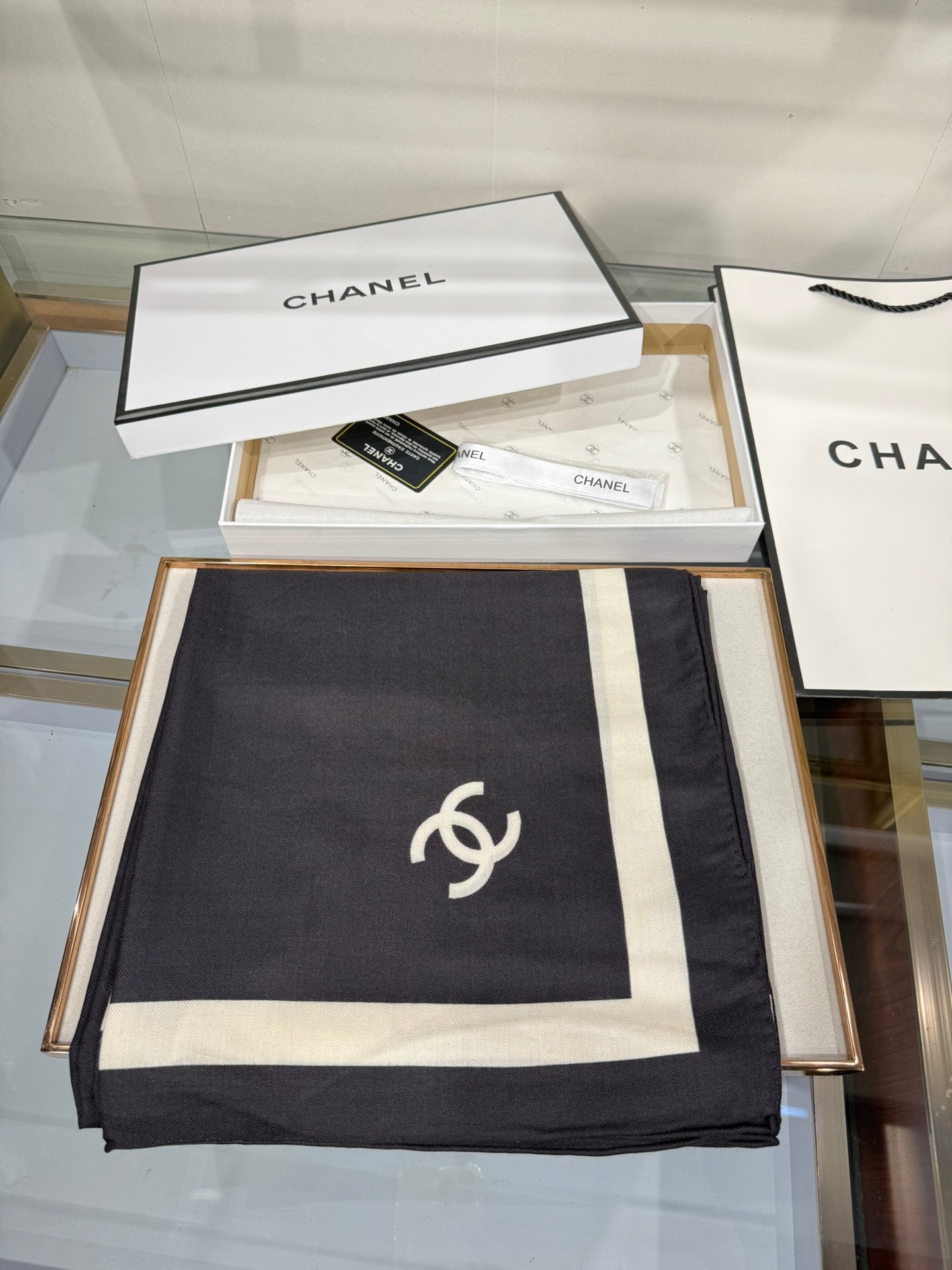 Chanel Silk Cashmere Scarf – 2025 Fall/Winter Collection