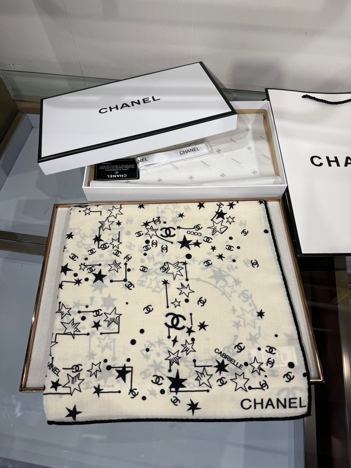 Chanel Silk Cashmere Scarf – 2025 Fall/Winter Collection