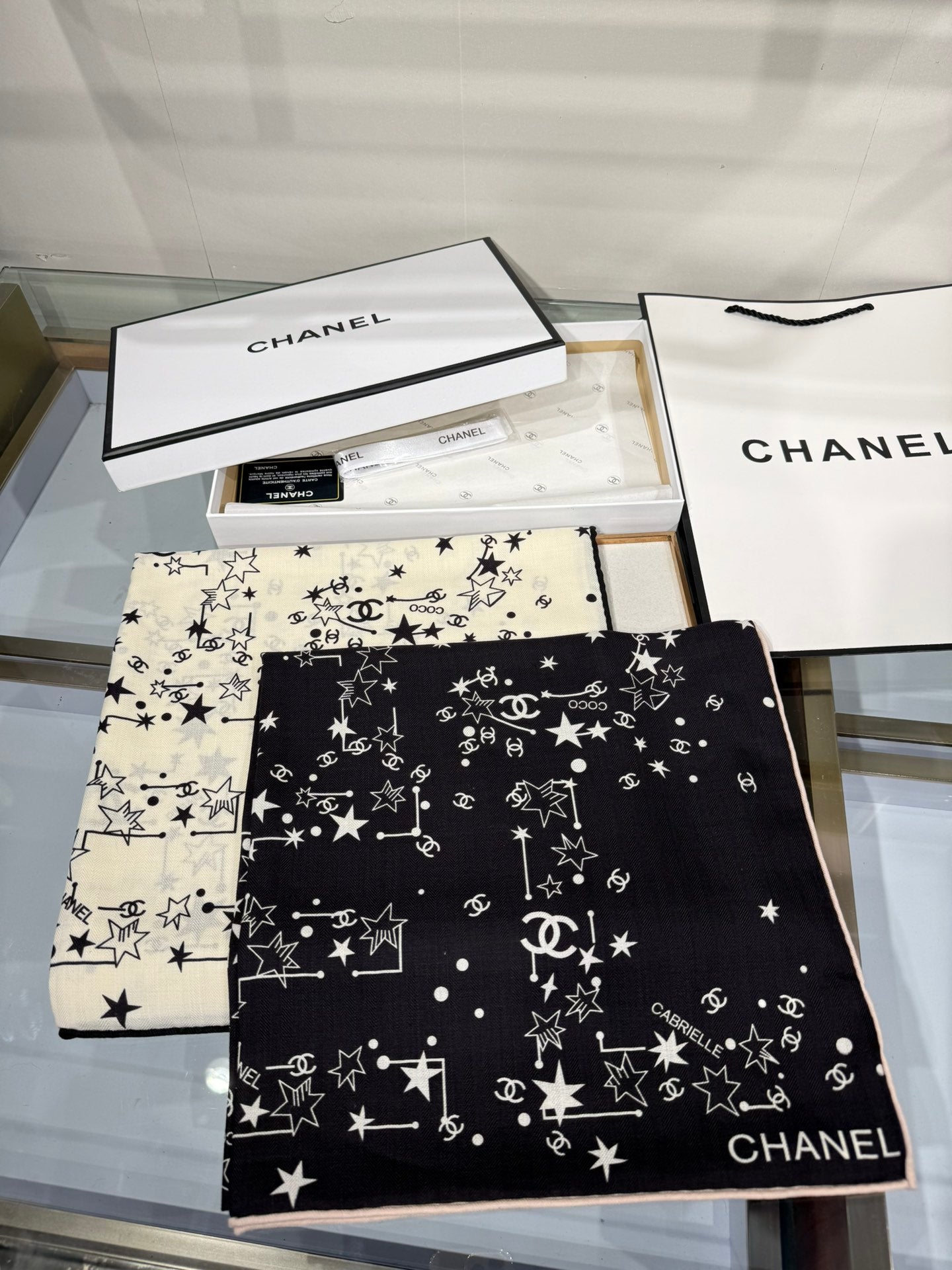 Chanel Silk Cashmere Scarf – 2025 Fall/Winter Collection