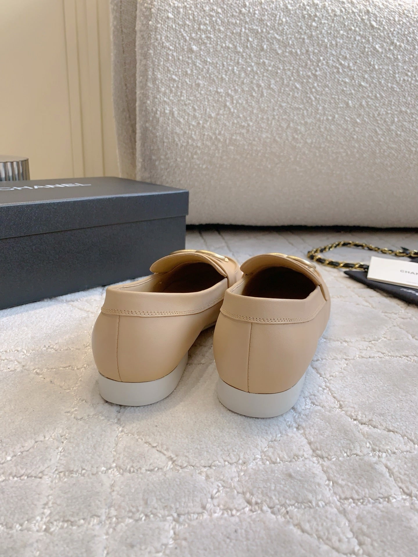 Chanel Classic Big Logo Loafers
