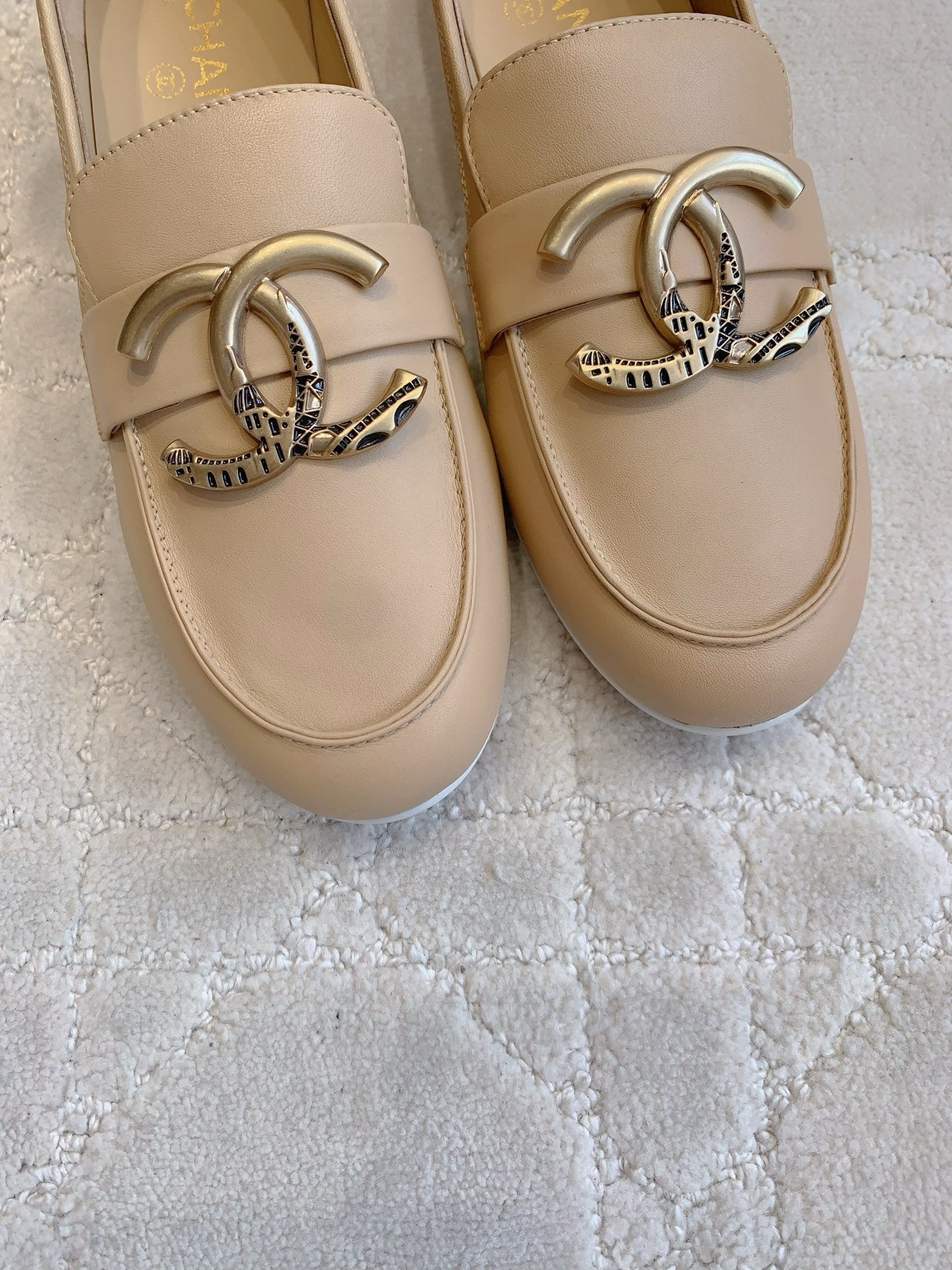 Chanel Classic Big Logo Loafers