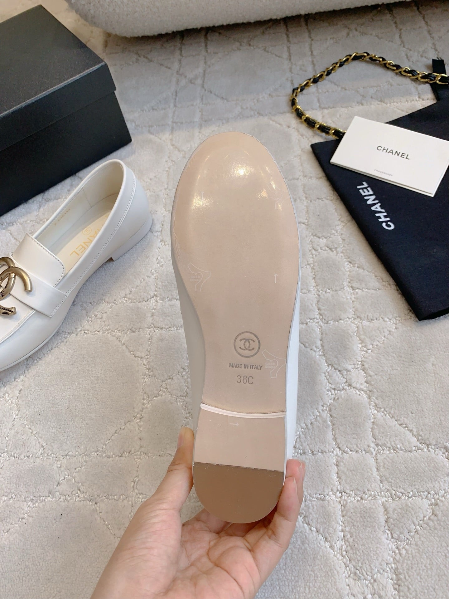 Chanel Classic Big Logo Loafers