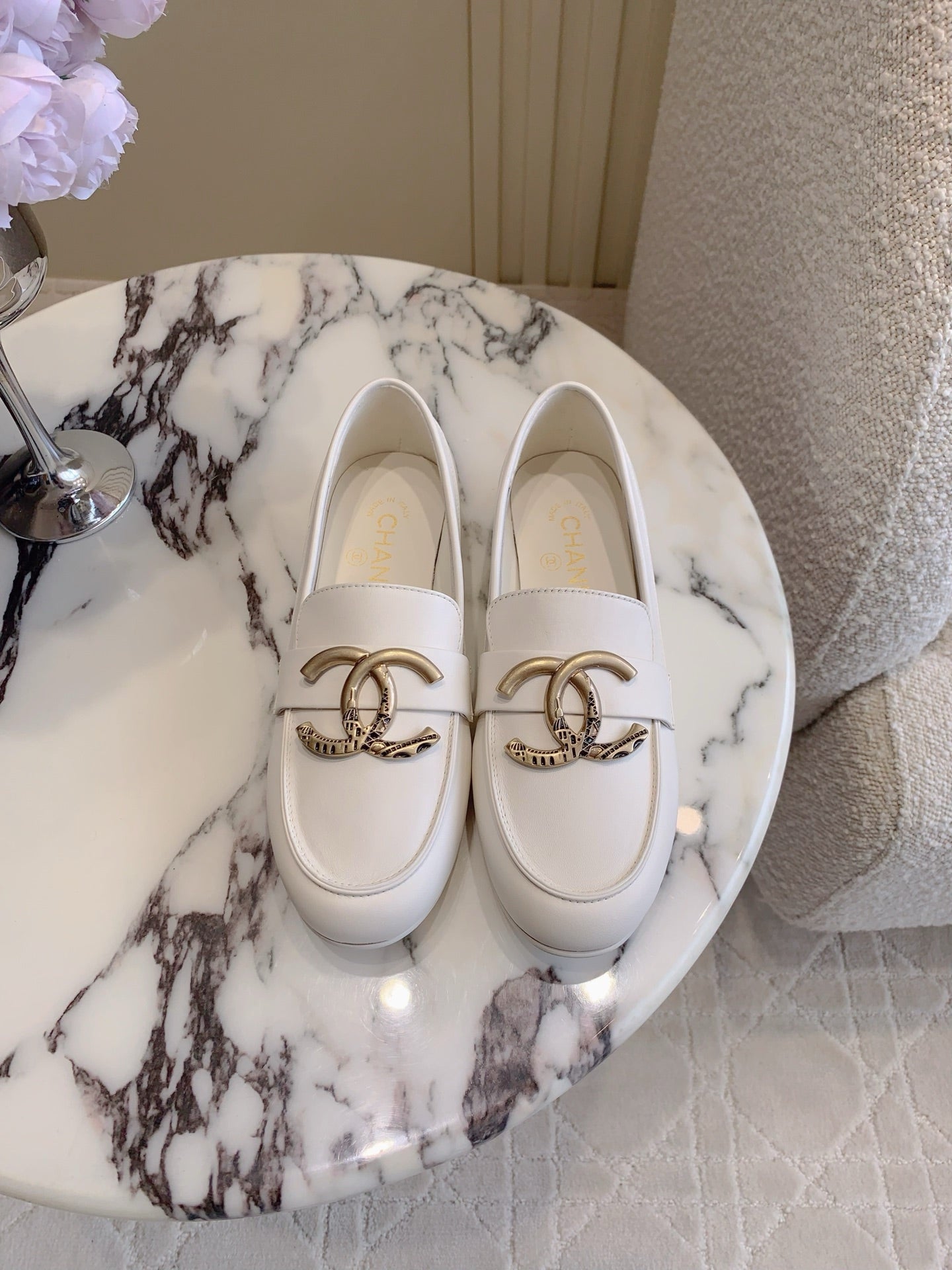 Chanel Classic Big Logo Loafers