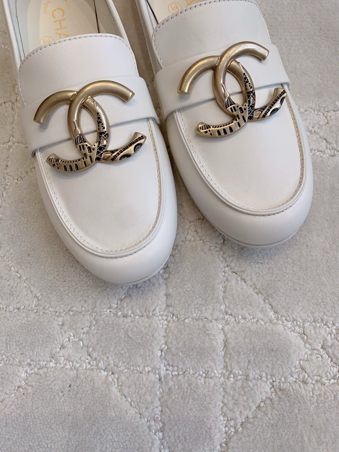 Chanel Classic Big Logo Loafers