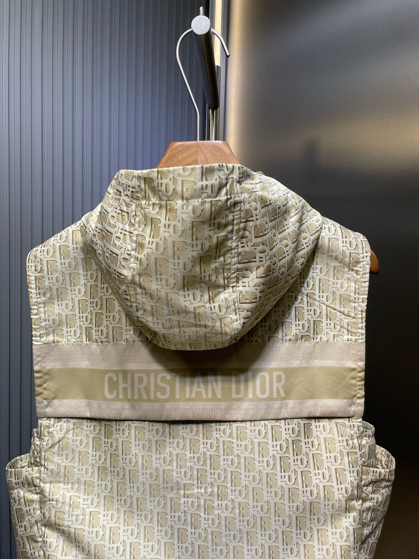 Dior Gold Oblique Jacquard Hooded Jacket – 25SS