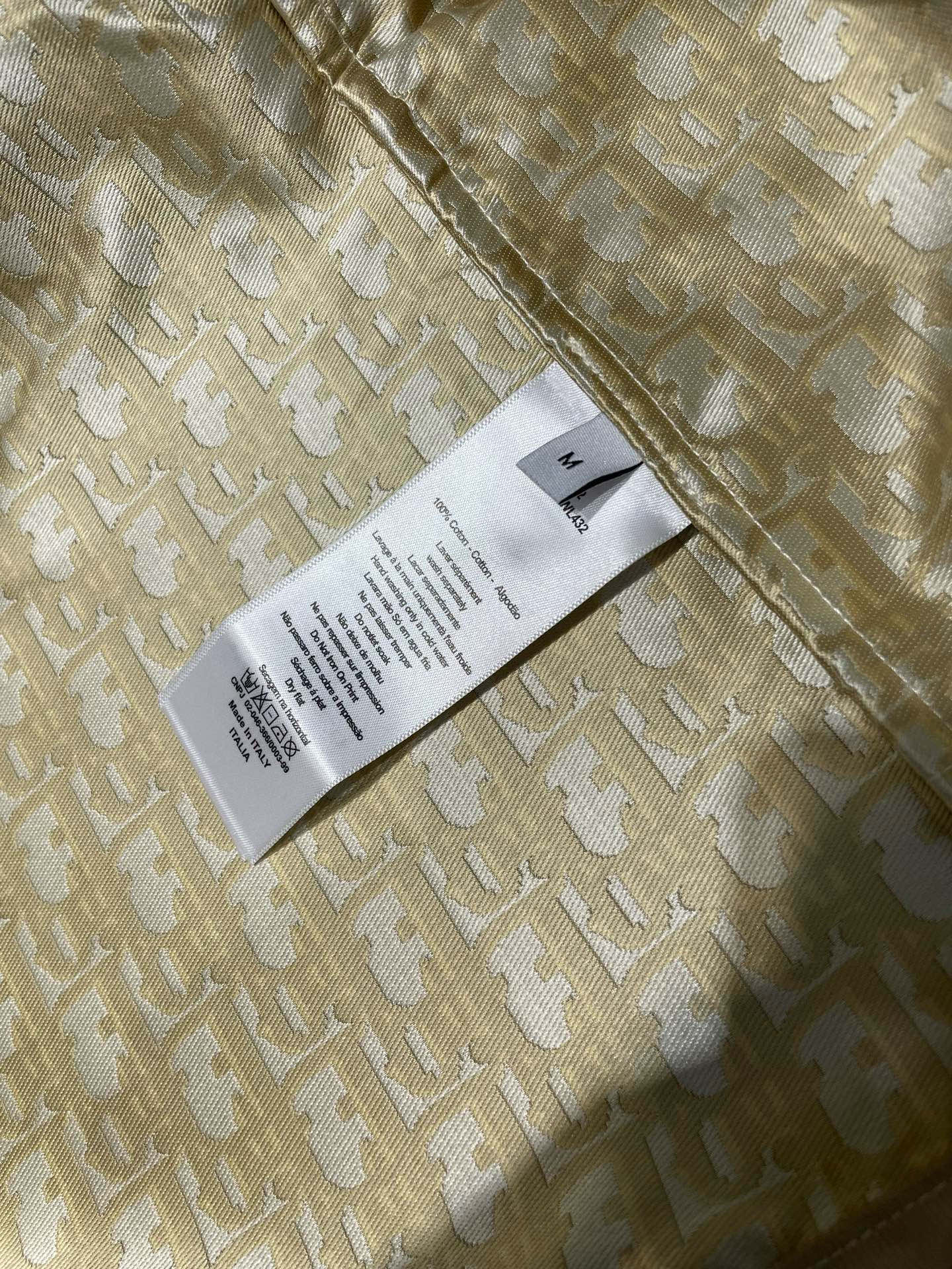 Dior Gold Oblique Jacquard Hooded Jacket – 25SS