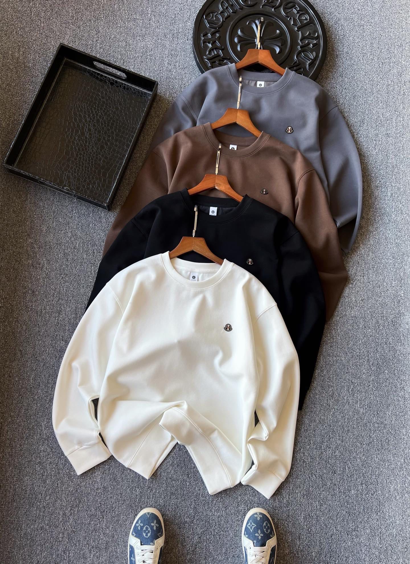 Moncler Luxury Air Cotton Crewneck Sweatshirt